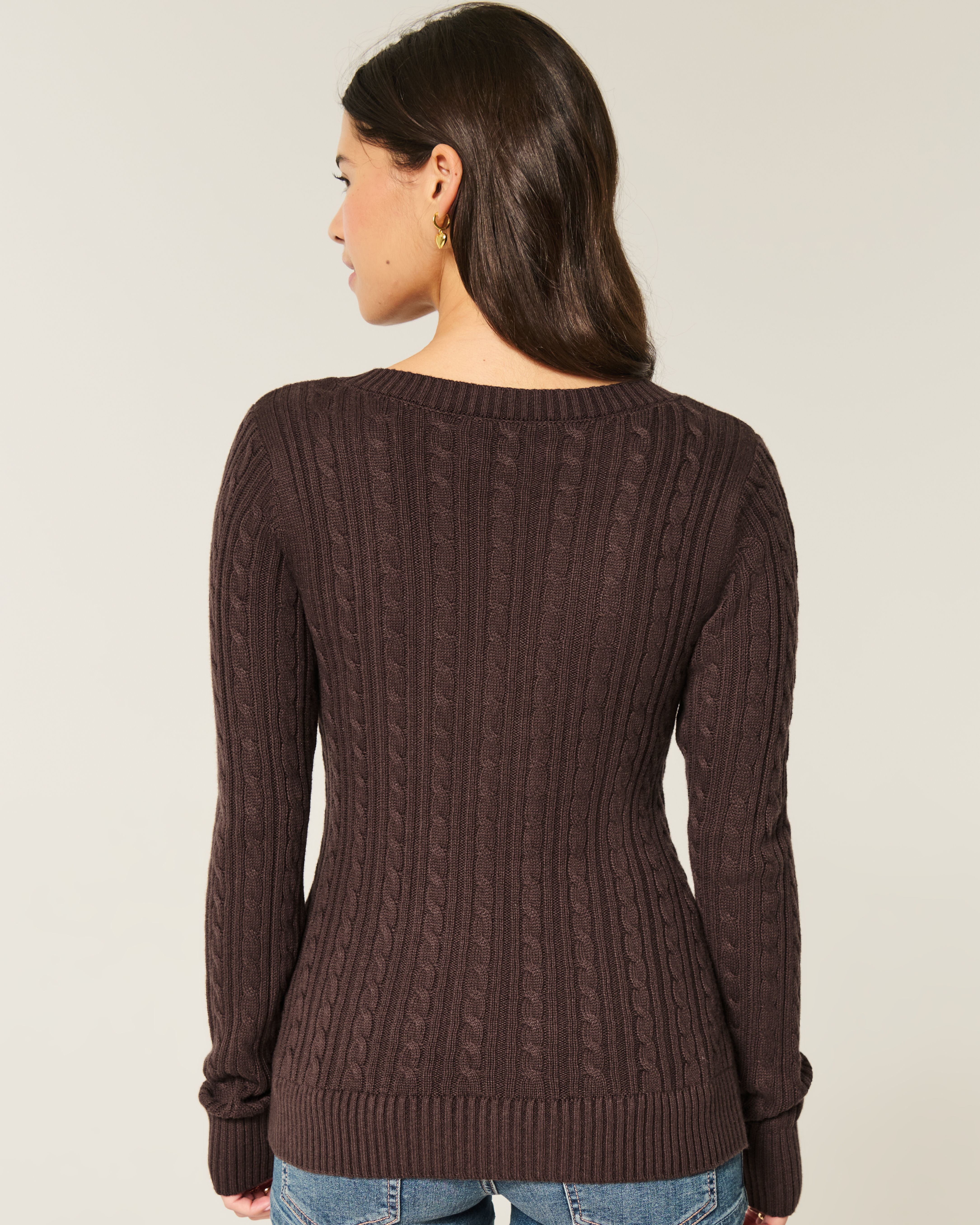 ニット・セーター No.8697 hachi Vneck over KNIT (5color) Knit Denim Sweatshirt