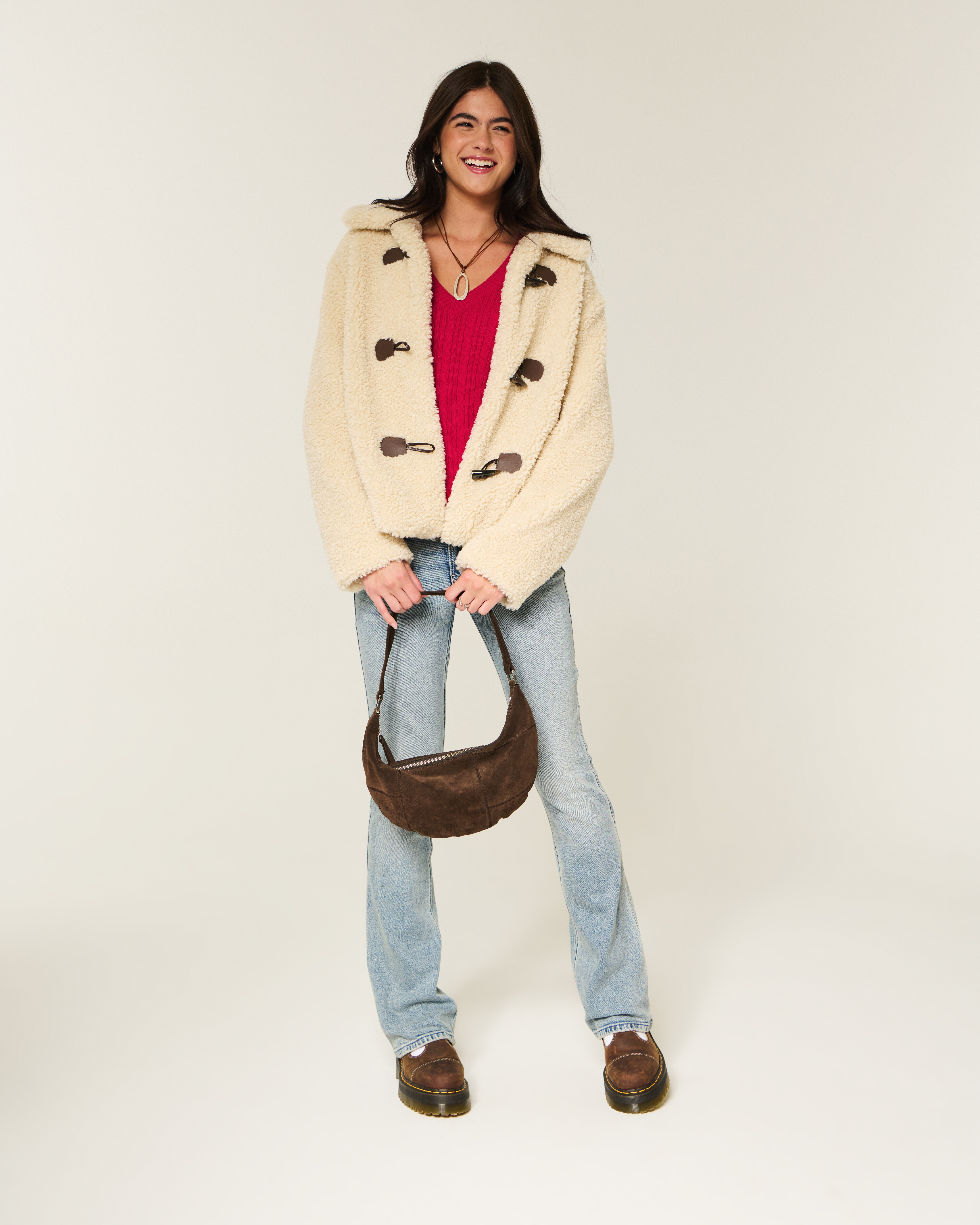 Cable-Knit V-Neck Icon Sweater