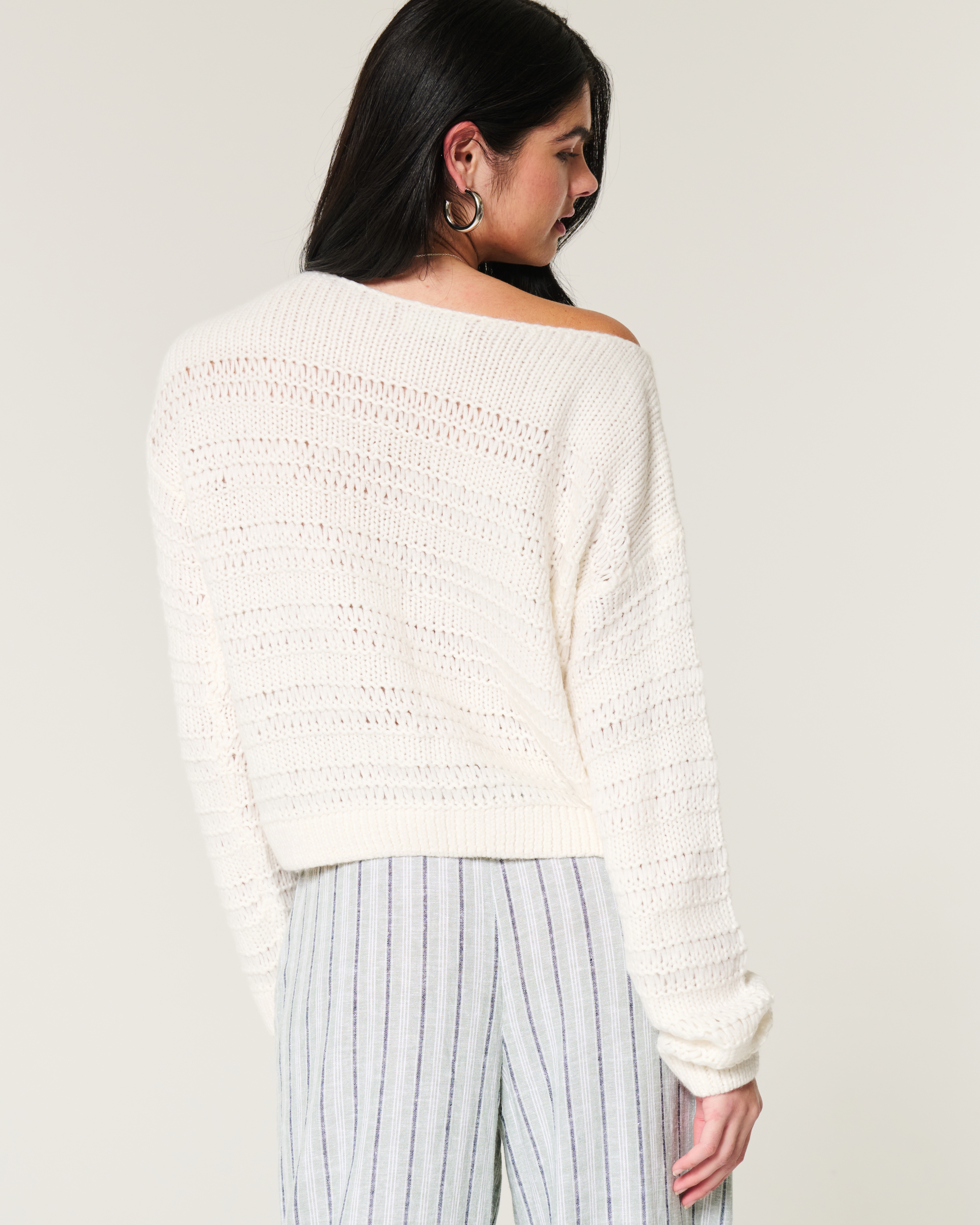 Slouchy Off-the-Shoulder Sweater