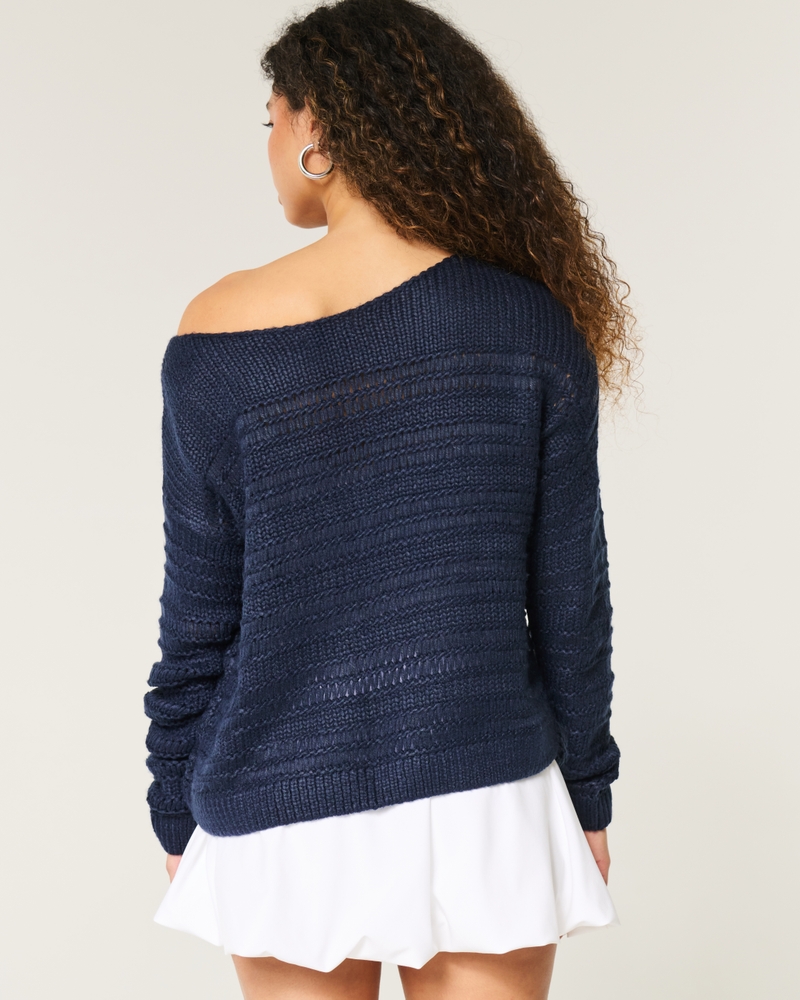 Slouchy Off-the-Shoulder Sweater