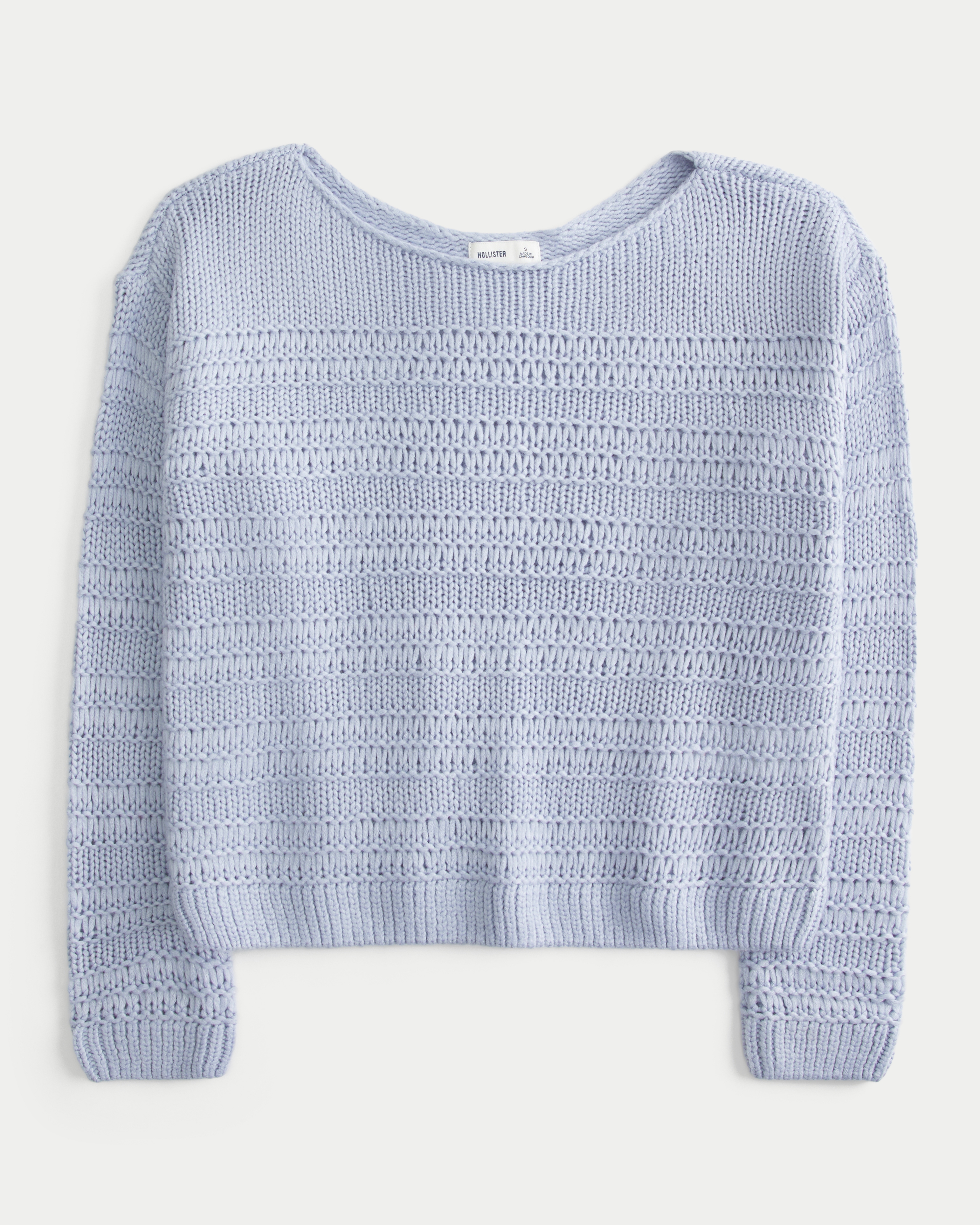 Slouchy Textural Stitch Sweater