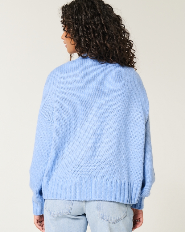 Easy No-Close Cardigan, Blue view 2