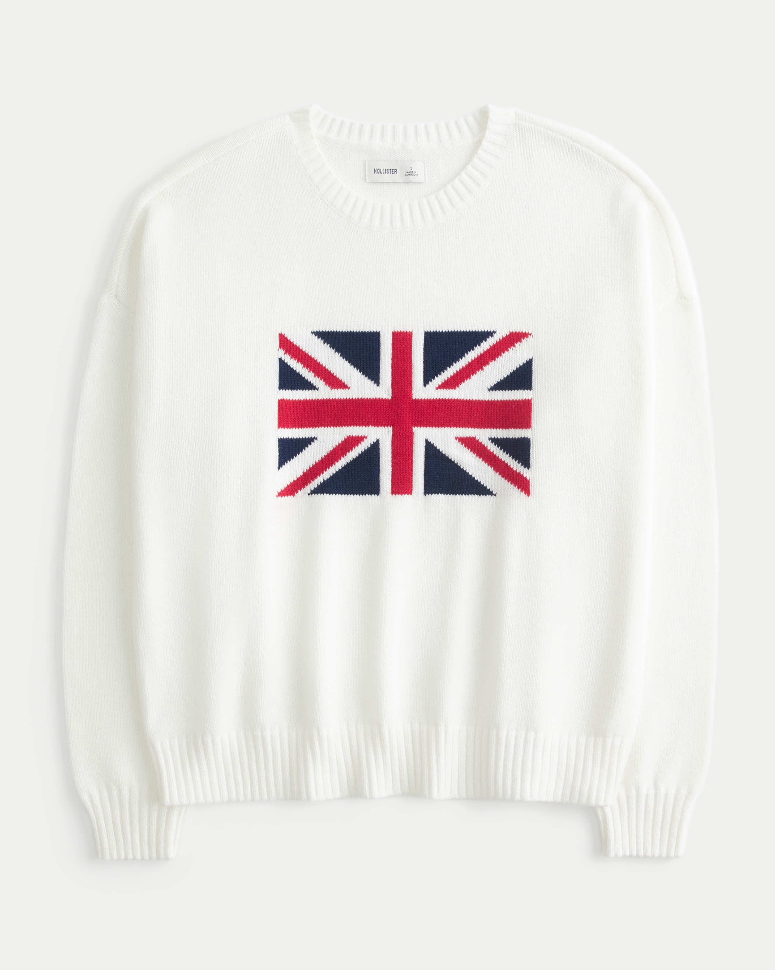 Easy Union Jack Graphic Crew Sweater
