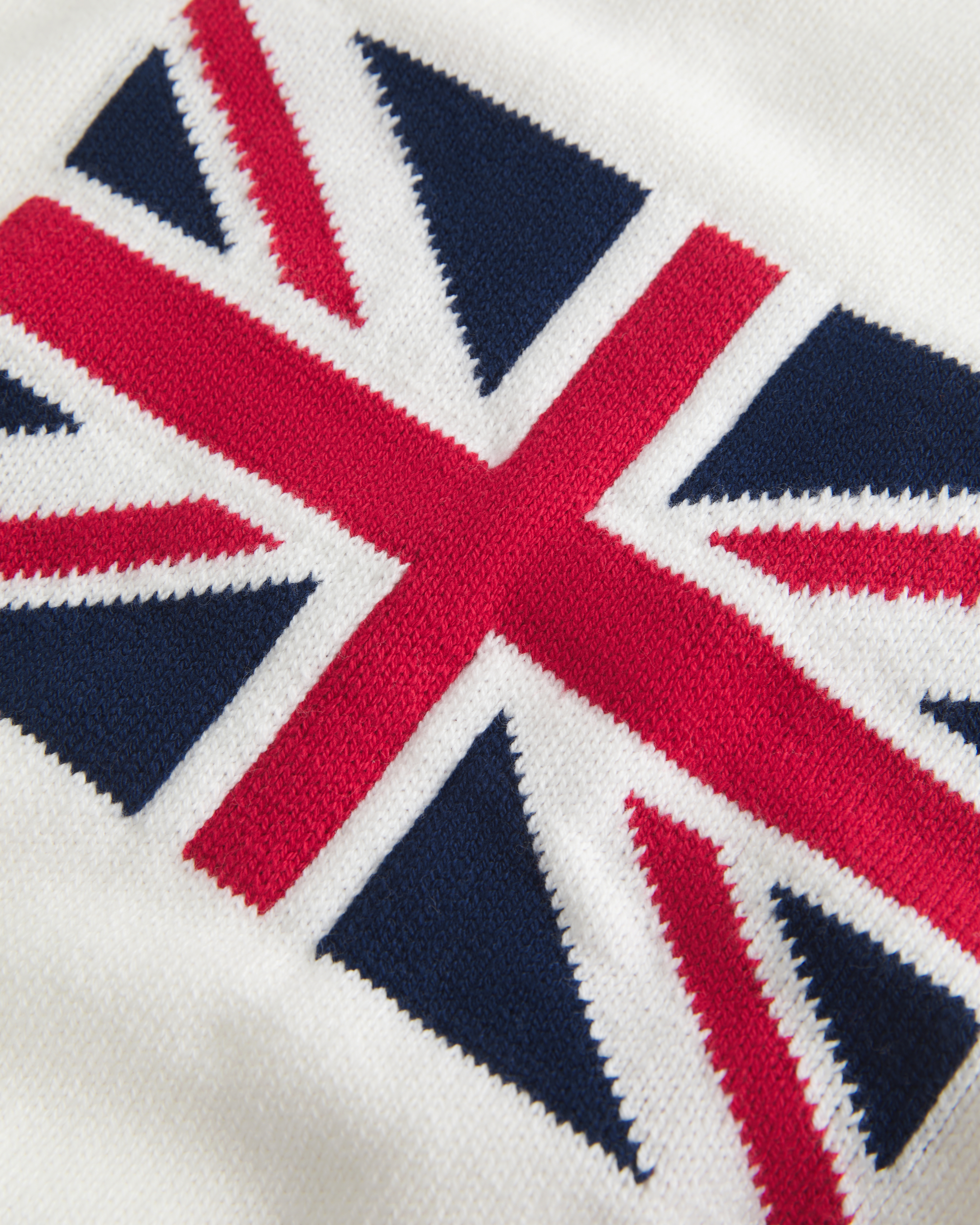 Easy Union Jack Graphic Crew Sweater