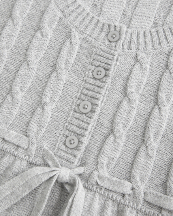 Cable-Knit Babydoll Sweater