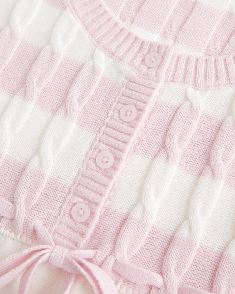 Cable-Knit Babydoll Sweater