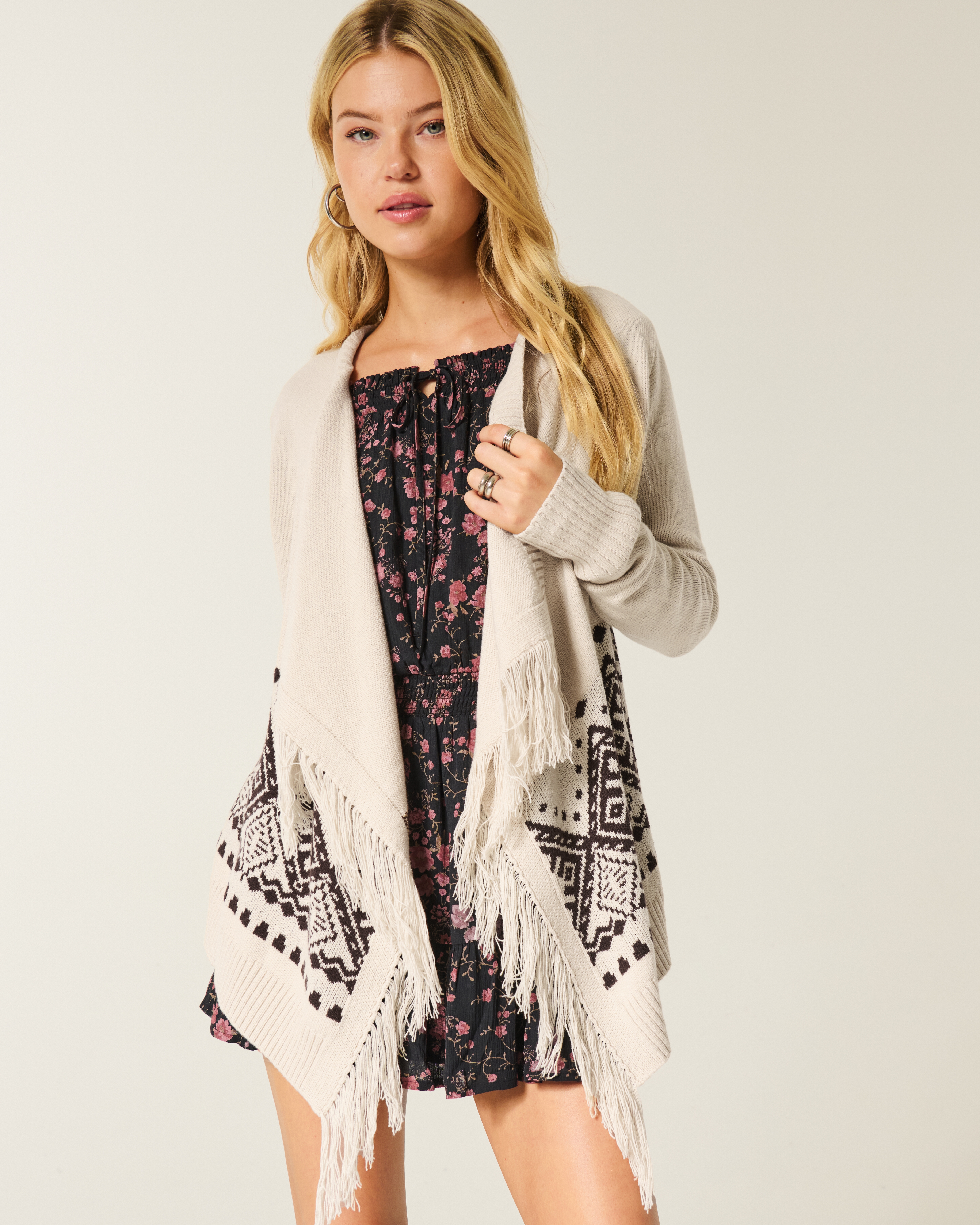 Easy Fringe No-Close Cardigan