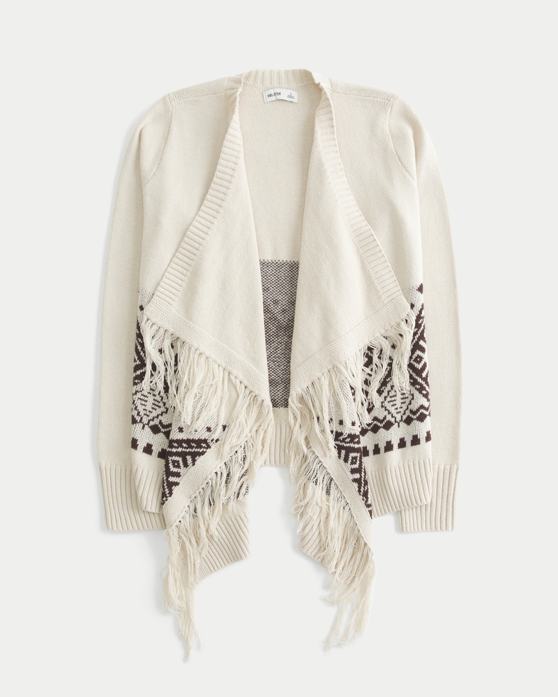 Women's Easy Fringe No-Close Cardigan | Women's Tops