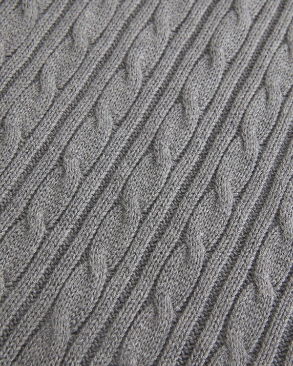 Cable-Knit Icon Crew Sweater