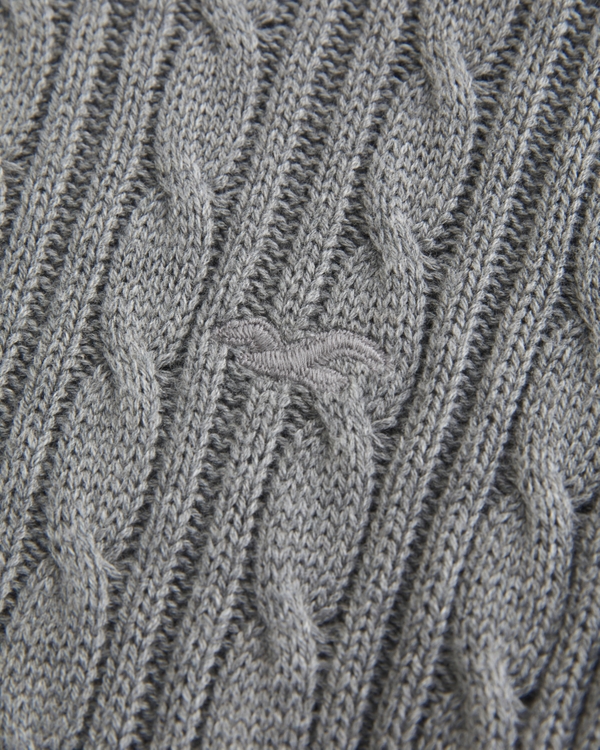 Cable-Knit Icon Crew Sweater