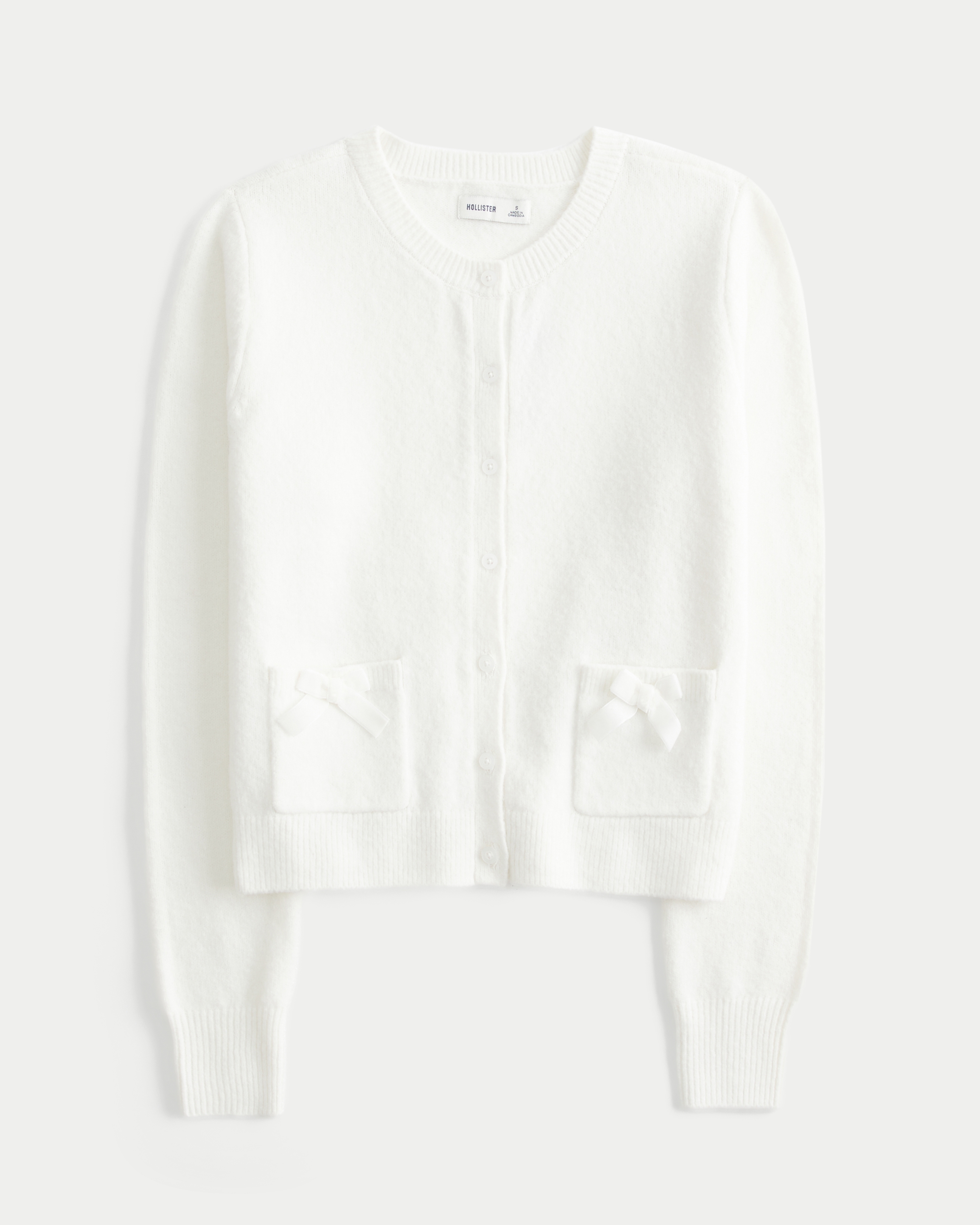 Hollister Comfy Cloud Bow Pocket Cardigan