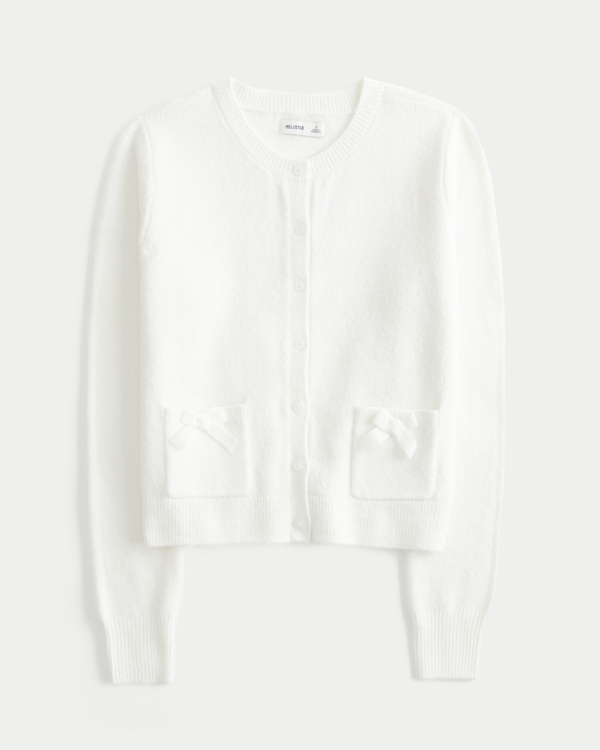 Hollister Comfy Cloud Bow Pocket Cardigan