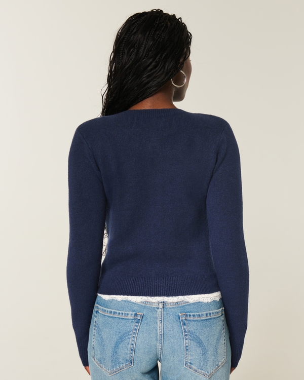Hollister Comfy Cloud Bow Pocket Cardigan