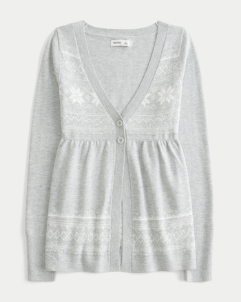 Women's Long-Sleeve Flyaway Babydoll Cardigan | Women's Clearance | HollisterCo.com