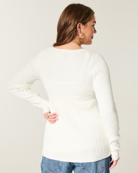 Long-Sleeve Square-Neck Babydoll