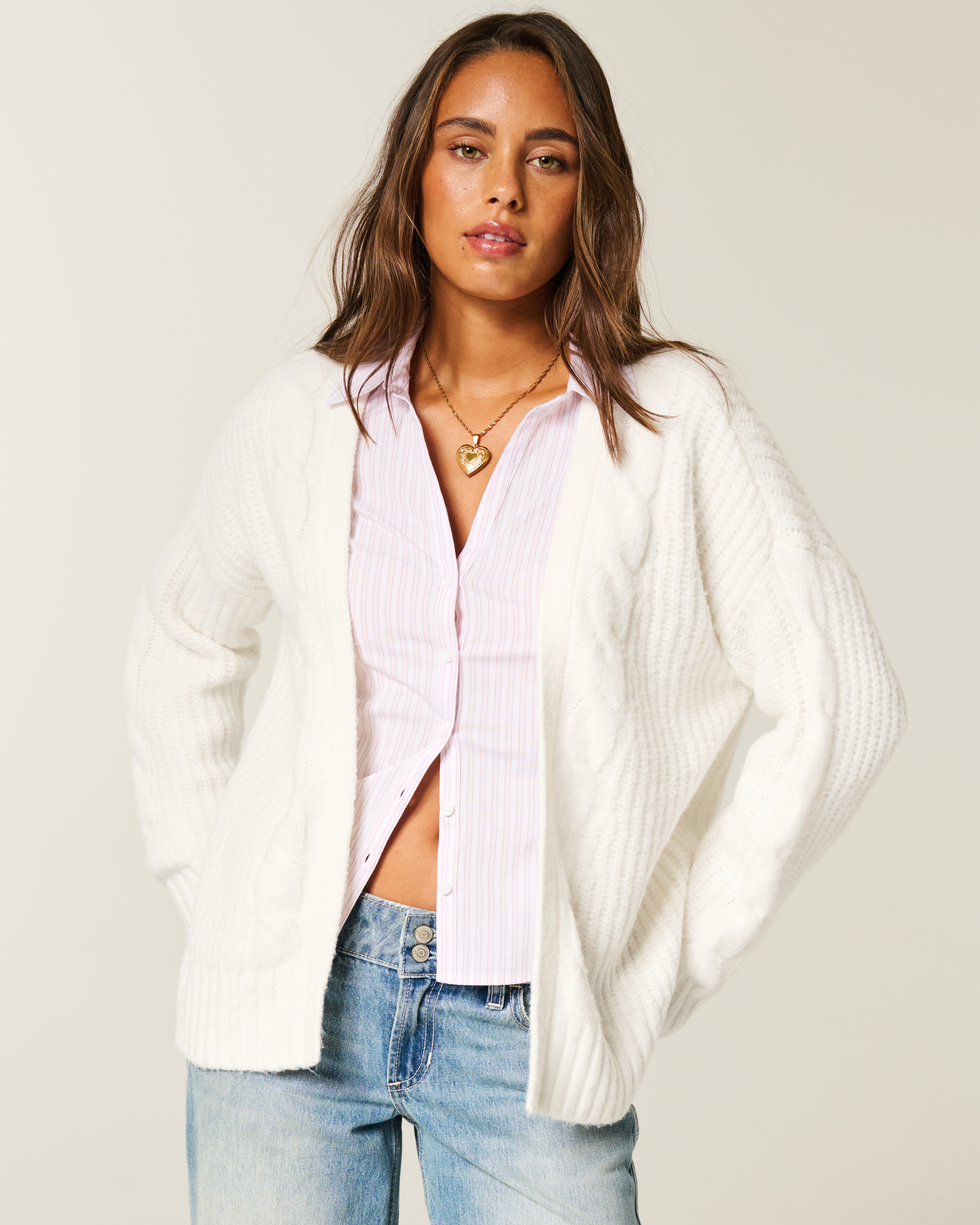 Hollister Comfy Cloud Easy No-Close Cardigan