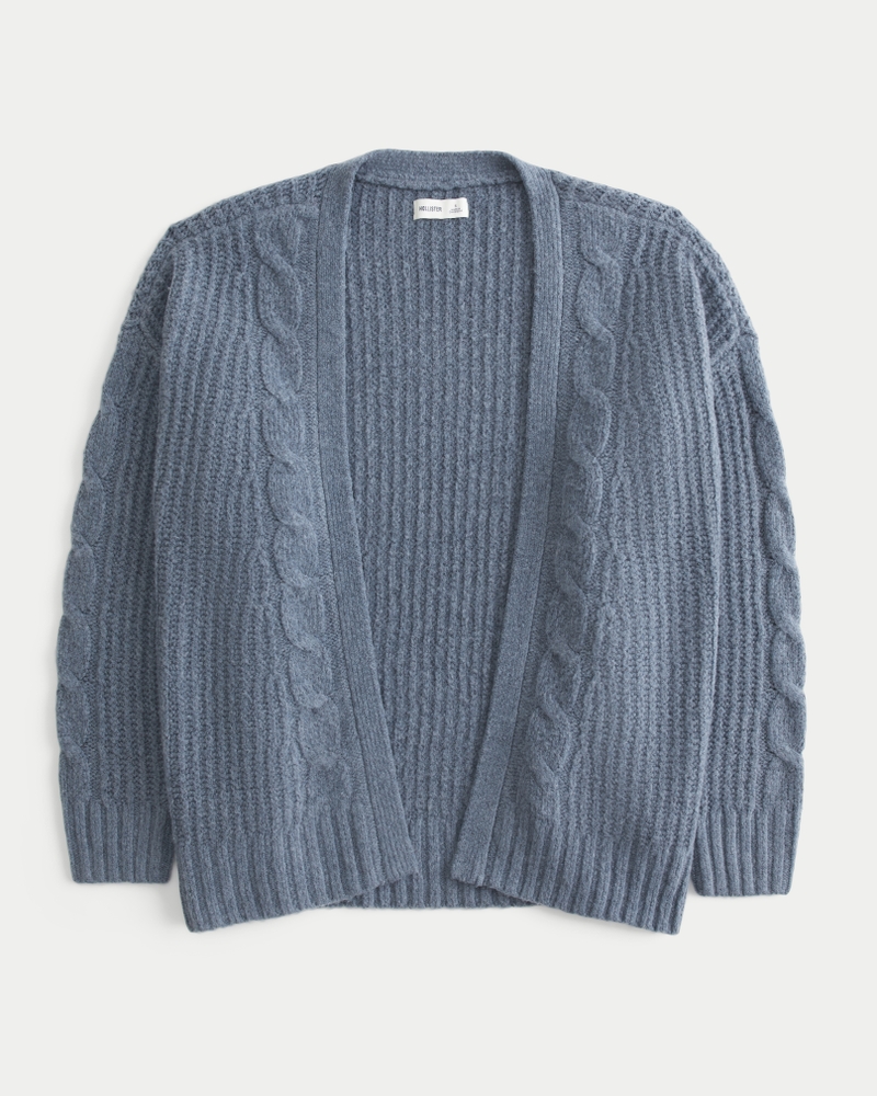 Damen Lässiger Hollister Comfy Cloud Cardigan ohne Verschluss