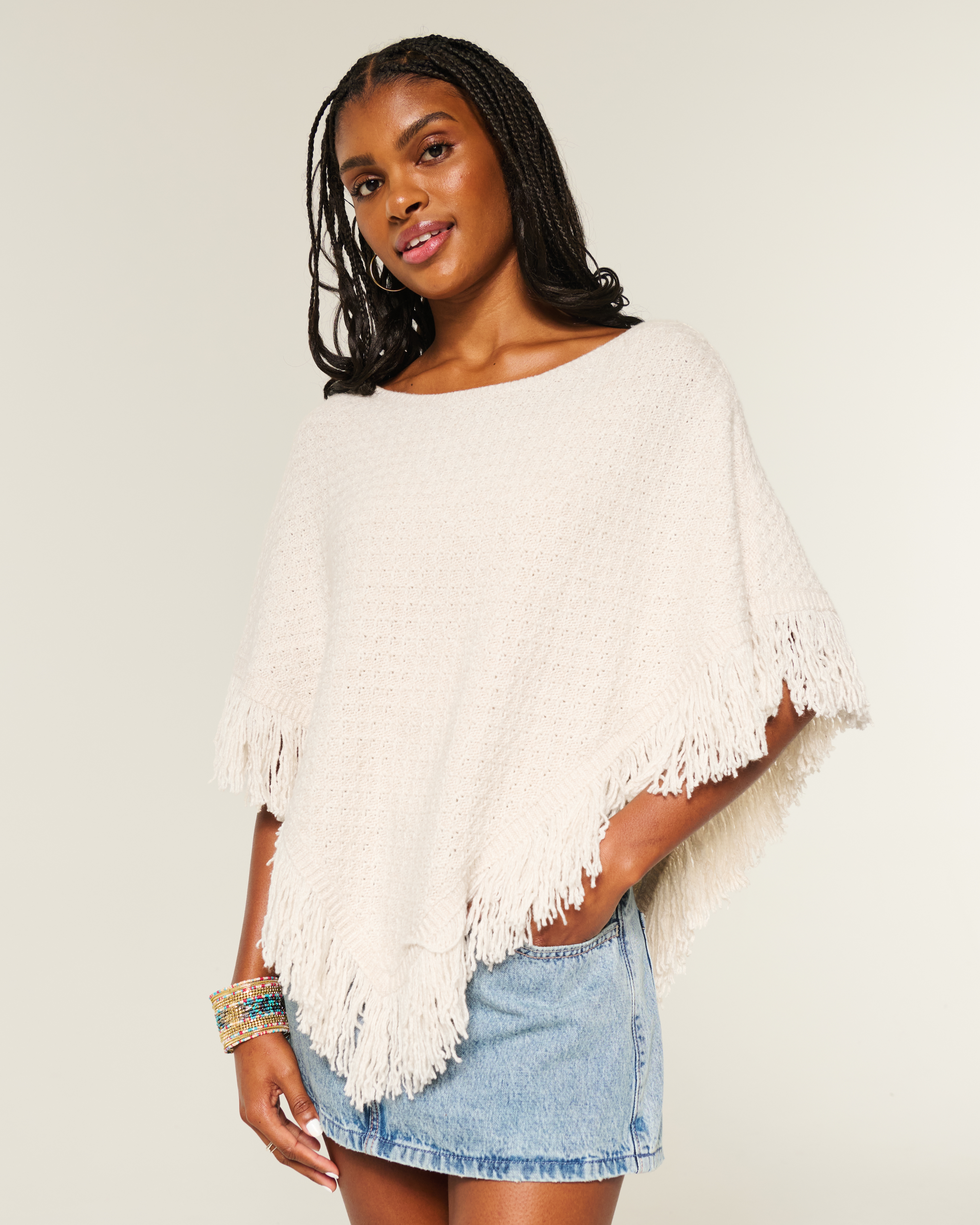 Easy Fringe Poncho