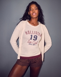 Holiday Vault Release Hooded Cable-Knit Toggle Cardigan