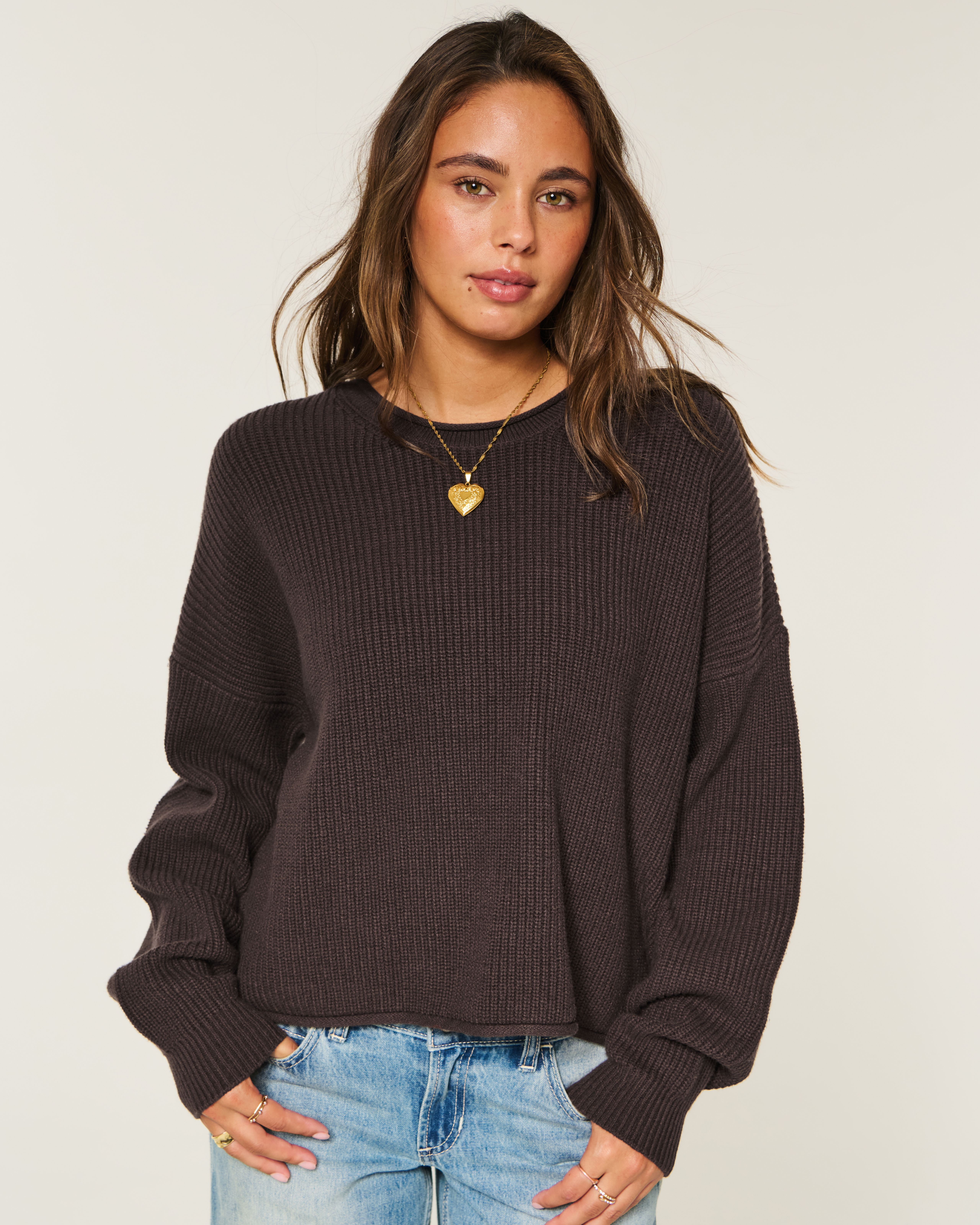 Hollister Easy Rollneck Crew Sweater