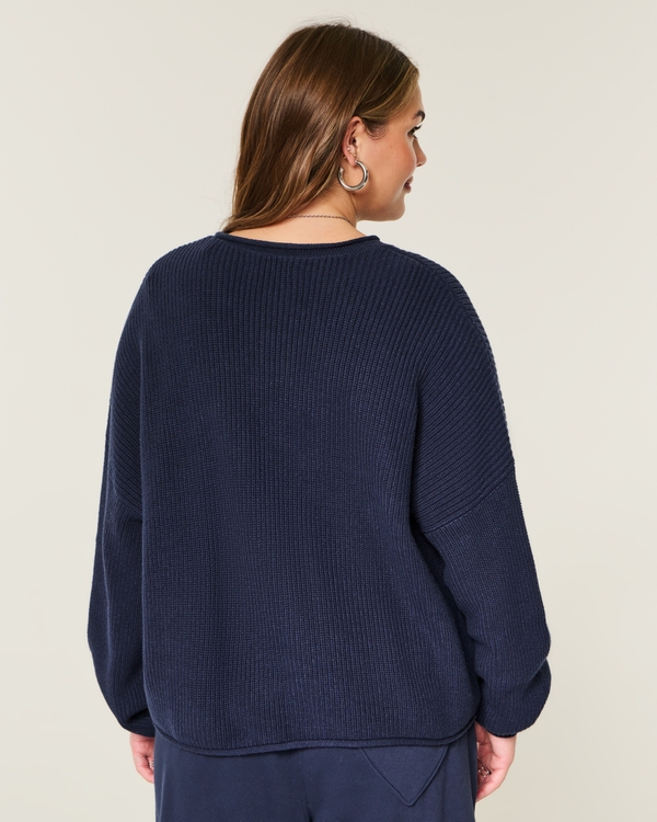Women's Easy Rollneck Crew Sweater | Women's Tops | HollisterCo.com