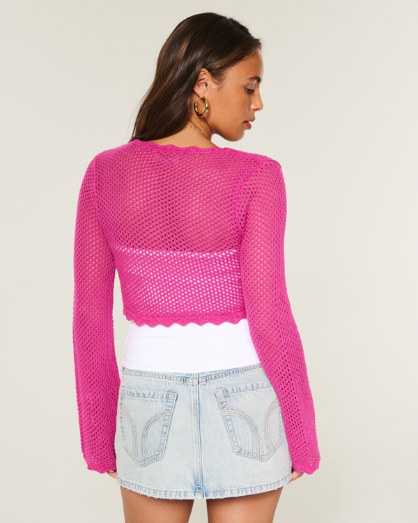 Women's Long-Sleeve Tie Front Shrug | Women's Clearance