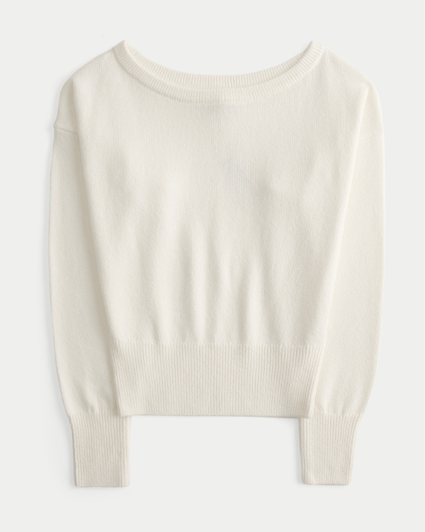 ヴィンテージ新品Hollister 長袖 カットソー XSサイズ ウィメンズ Slouchy Banded Off-the-Shoulder Sweater | ウィメンズ