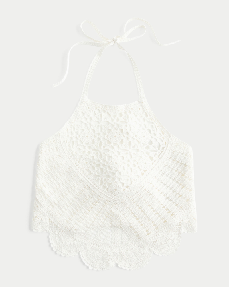 Women's Crochet-Style High-Neck Top | Women's Tops | HollisterCo.ca