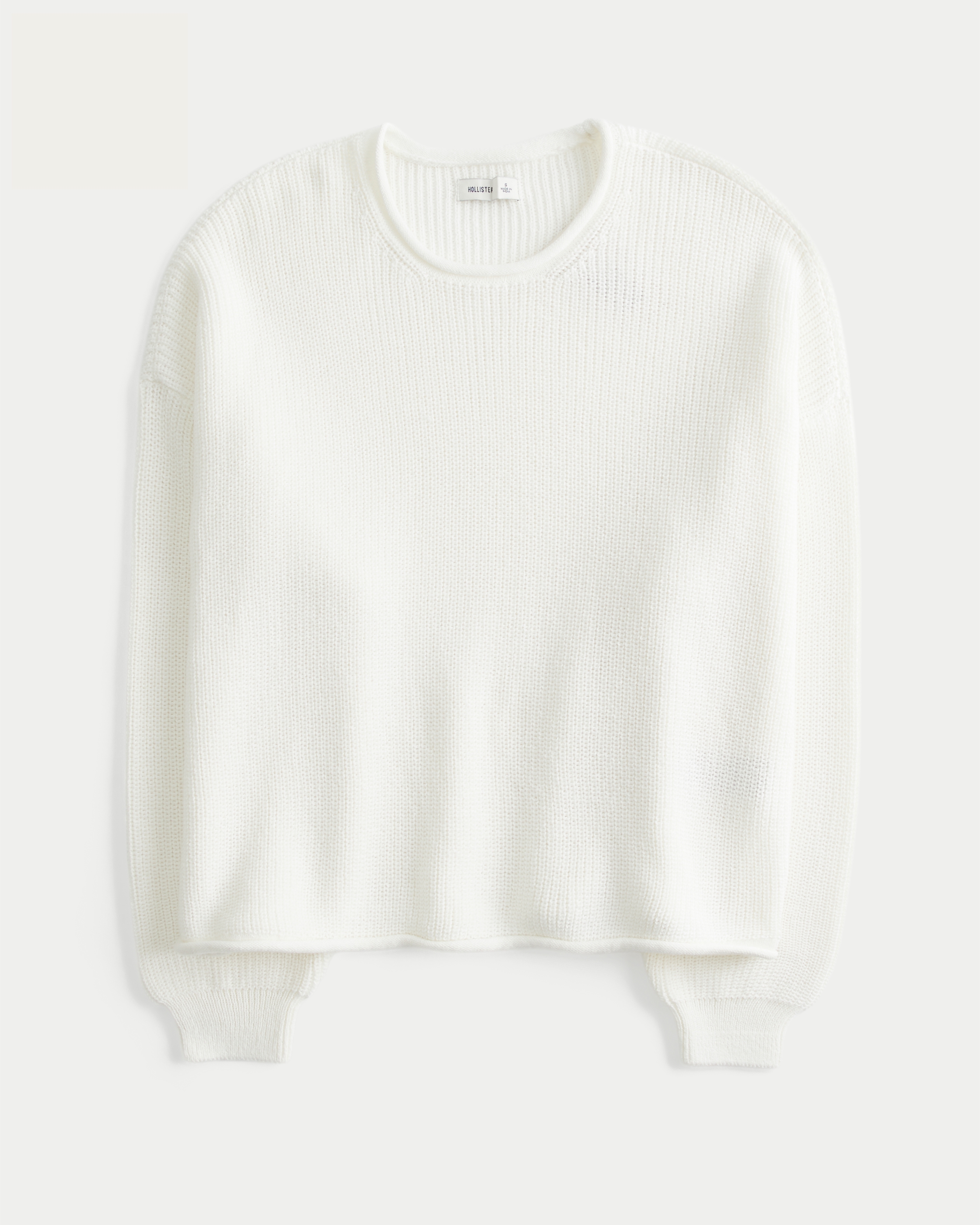 Easy Roll-Neck Crew Sweater