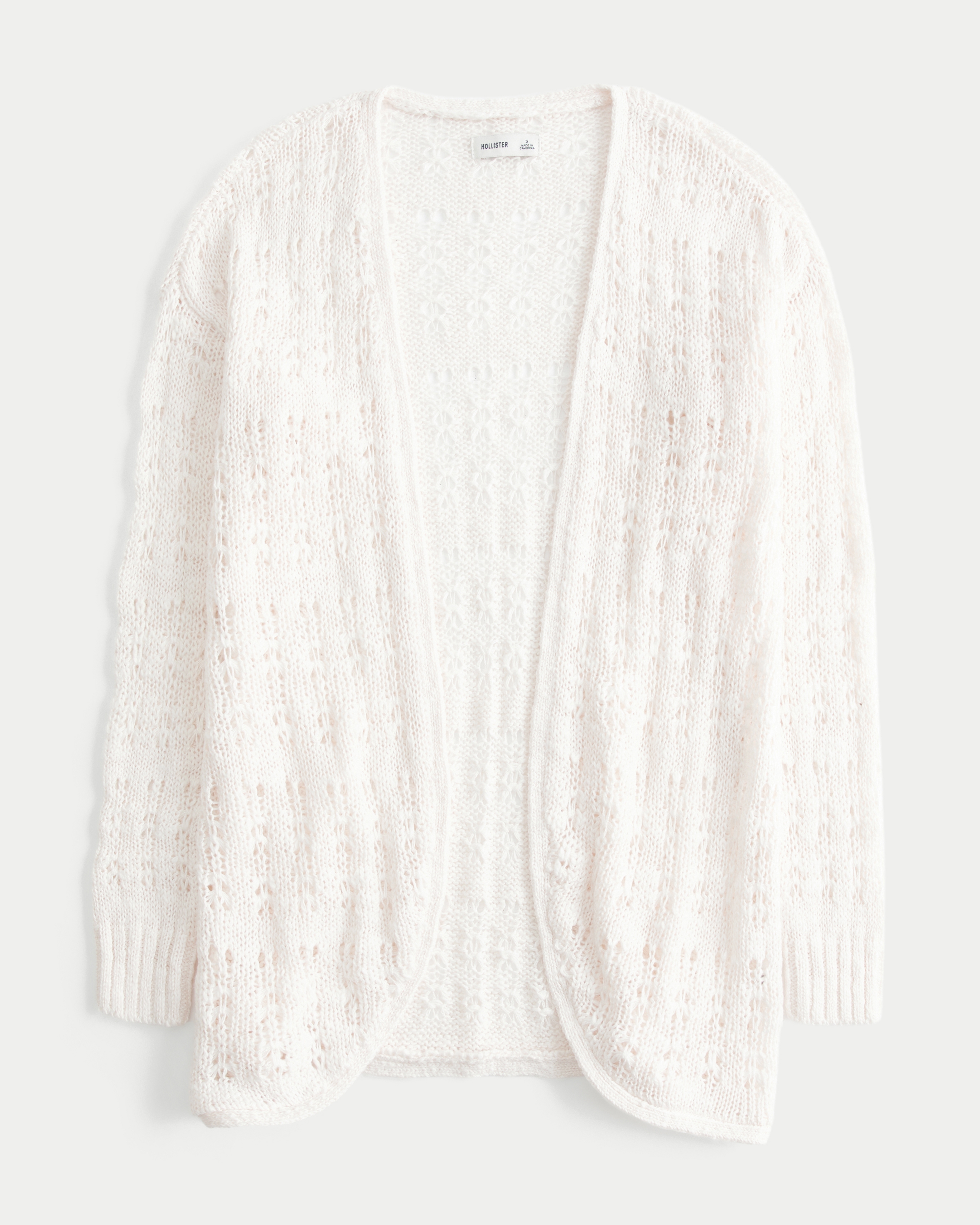 Long-Length No-Close Cardigan