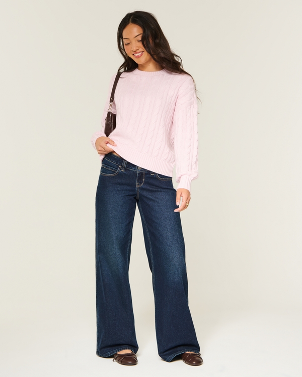 Easy Crew Sweater, Light Pink view 2