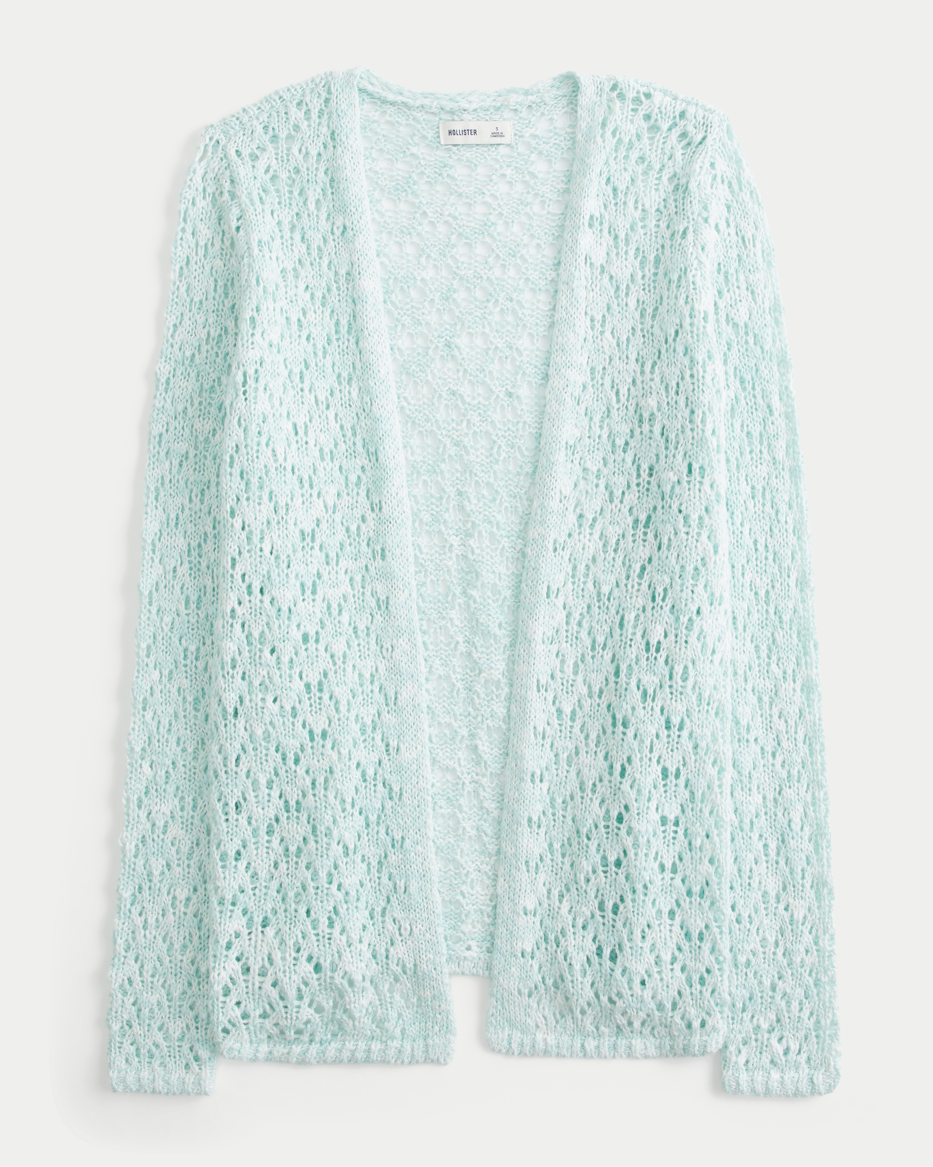 Open-Stitch No-Close Cardigan