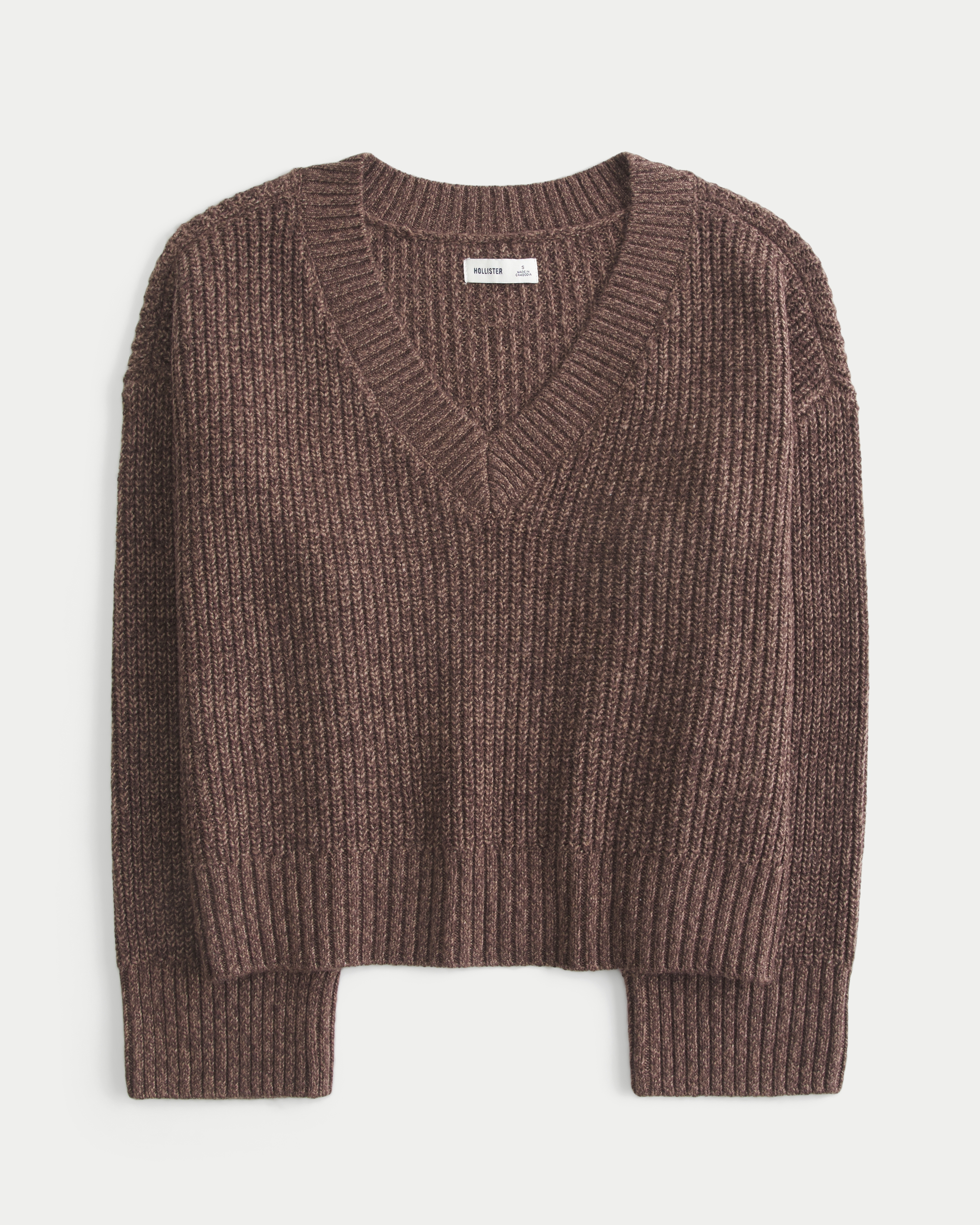 Easy V-Neck Shaker Sweater