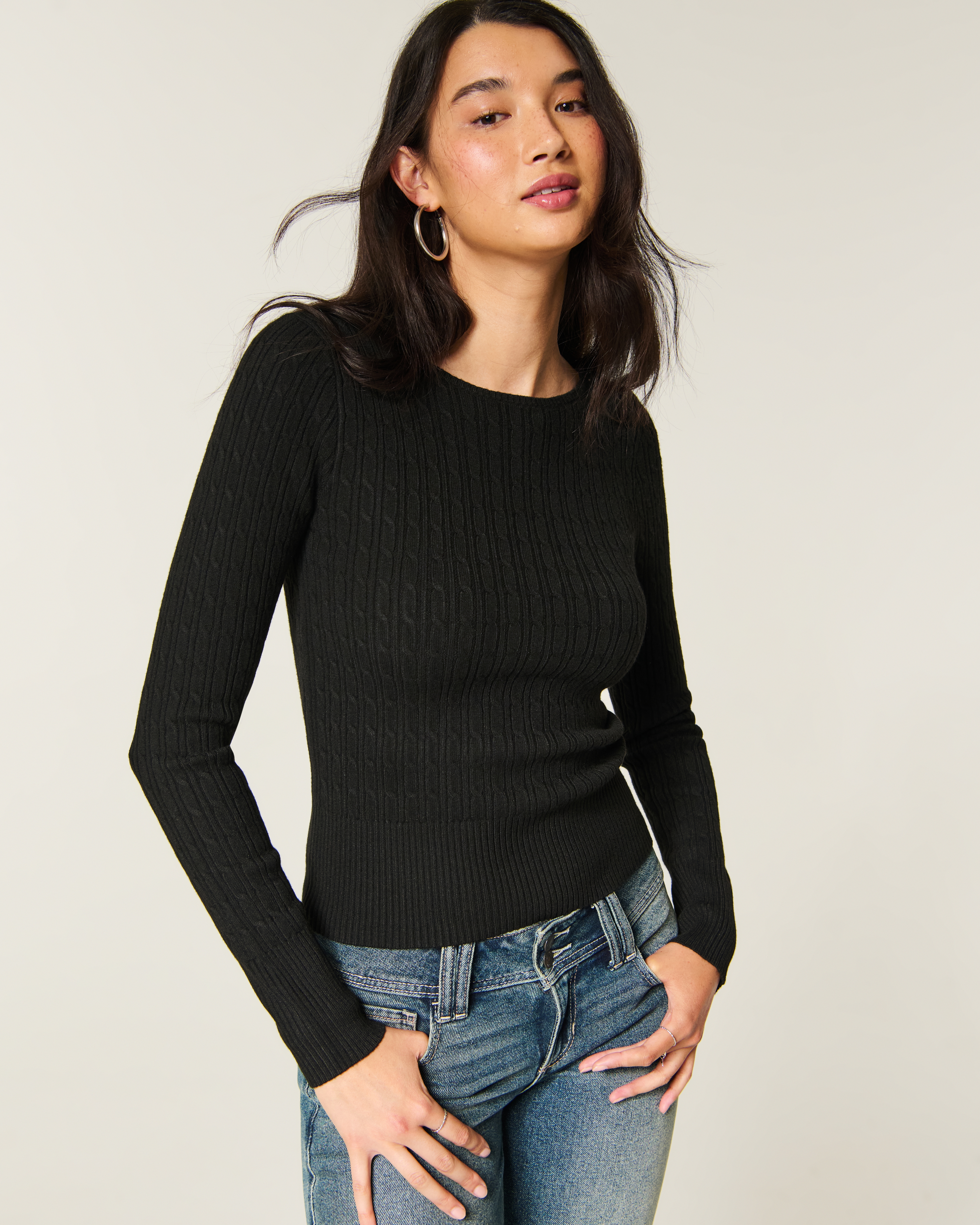 Slash-Neck Sweater