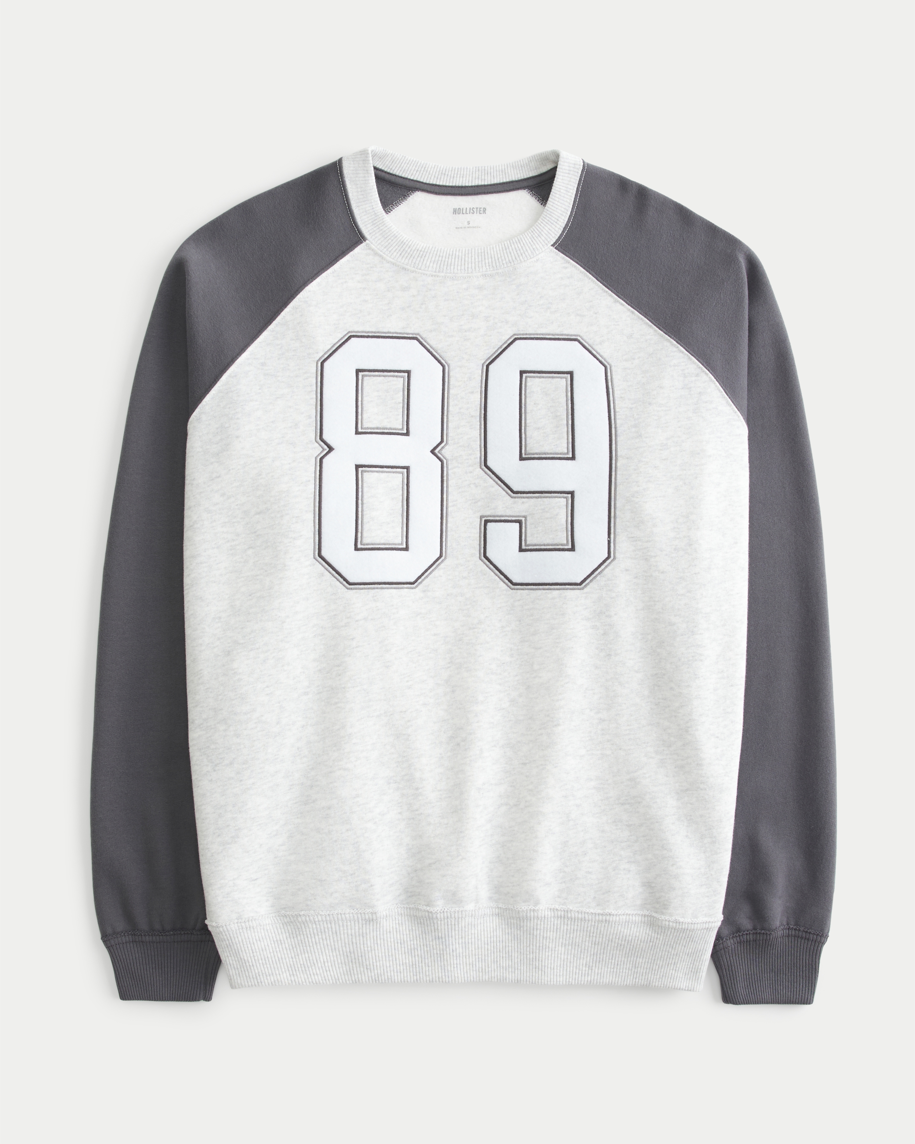 Oversized Collegiate Graphic Crew Sweatshirt