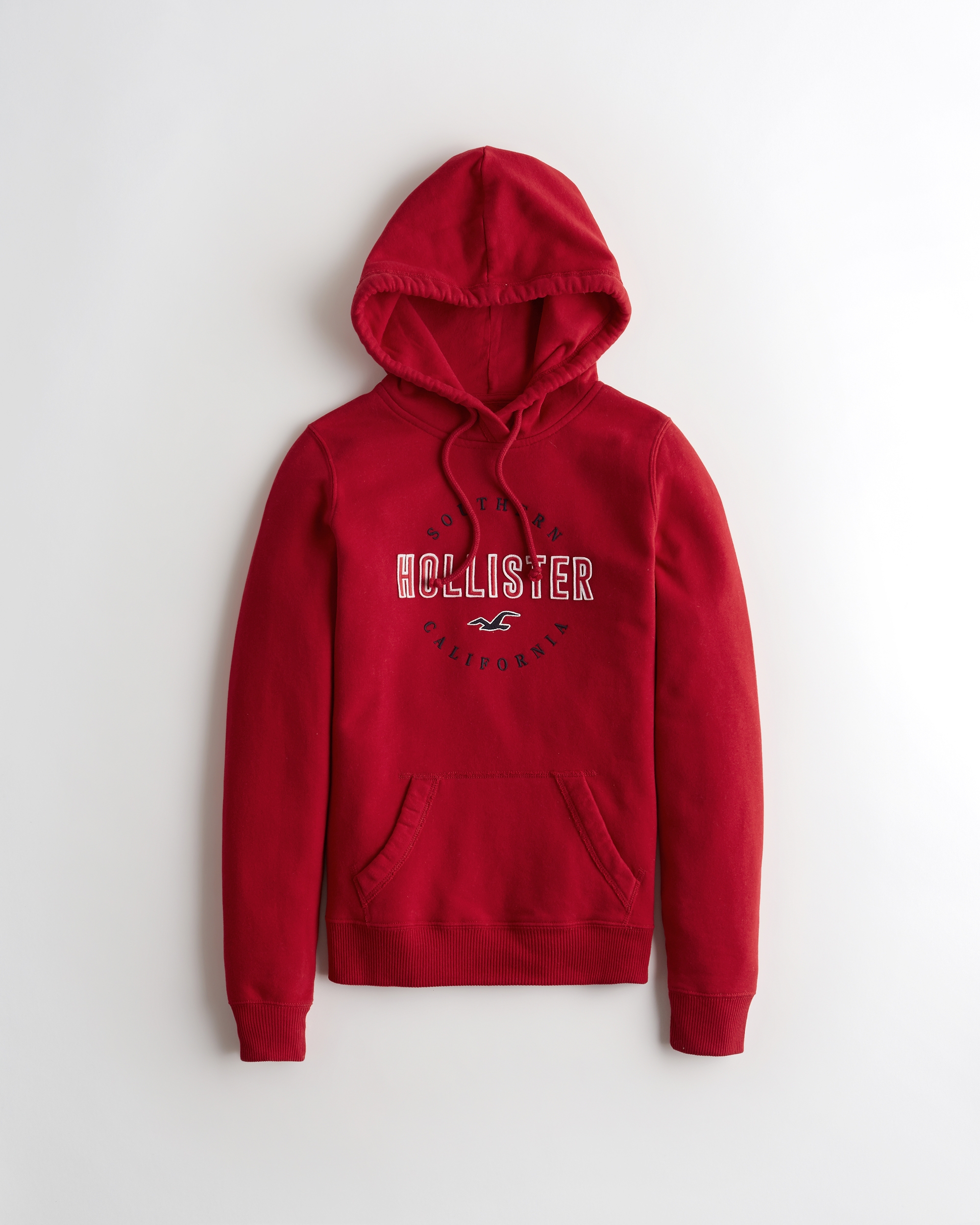 hollister hoodie red