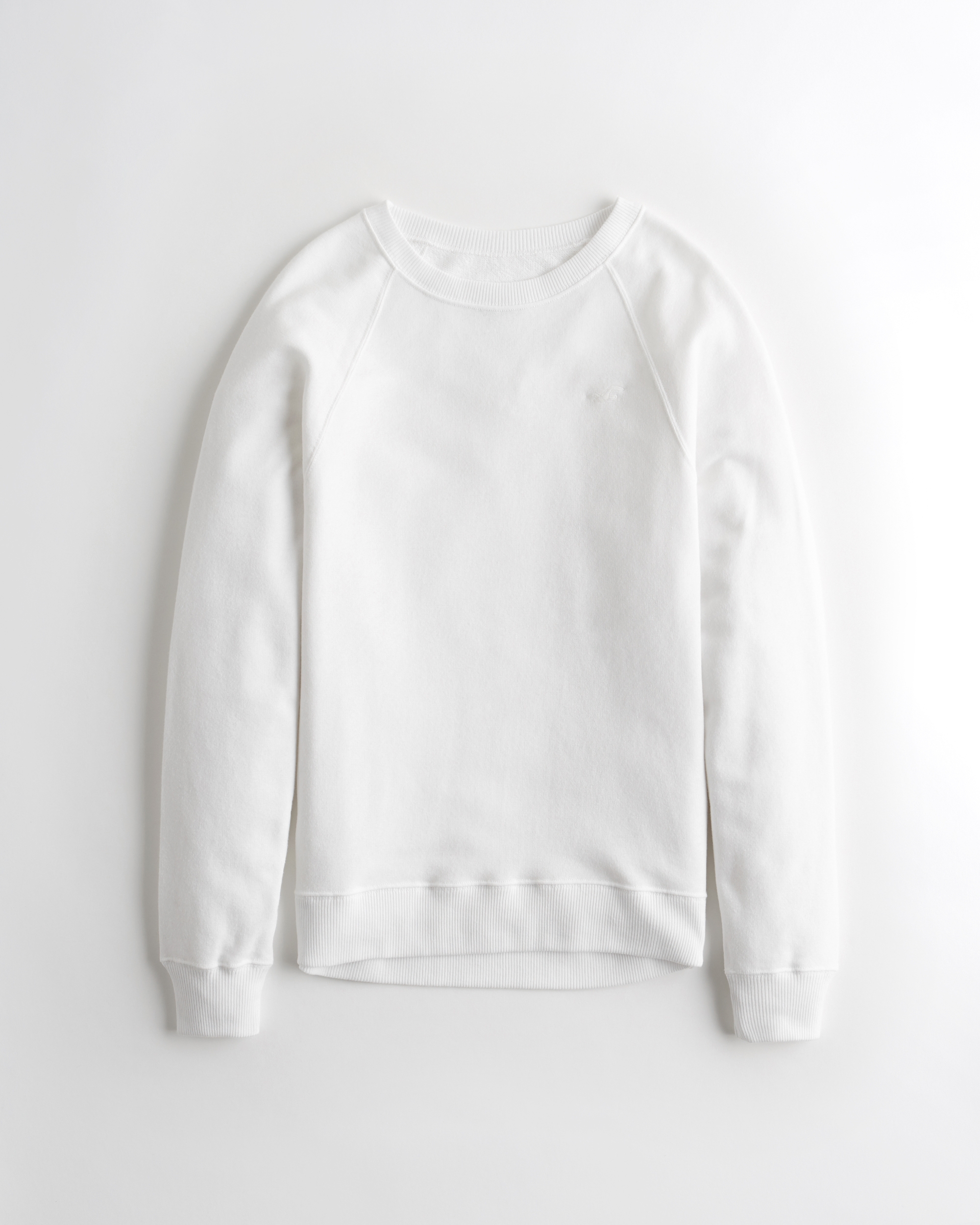 oversized white crew neck sweatshirt