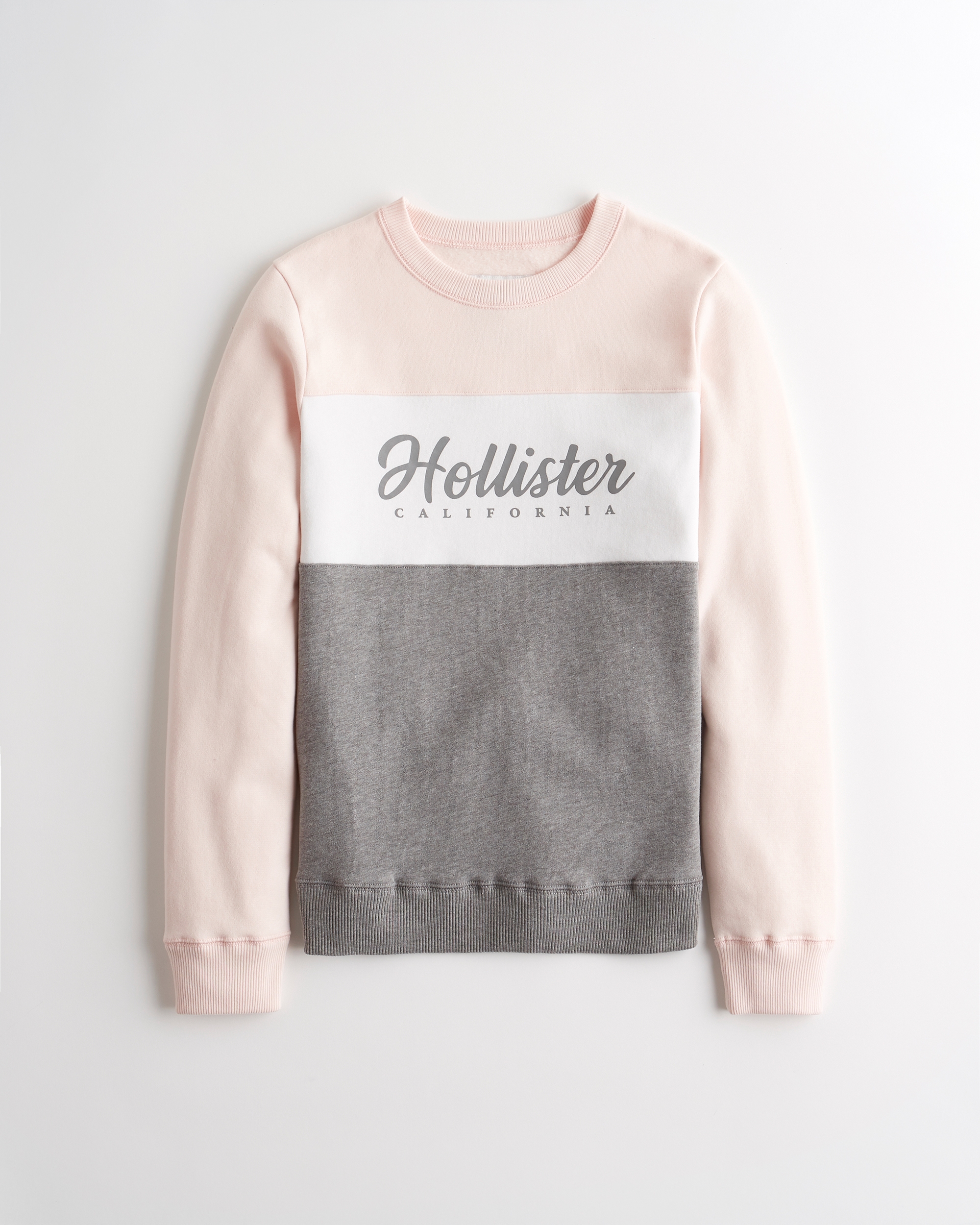 hollister logo graphic crewneck sweatshirt