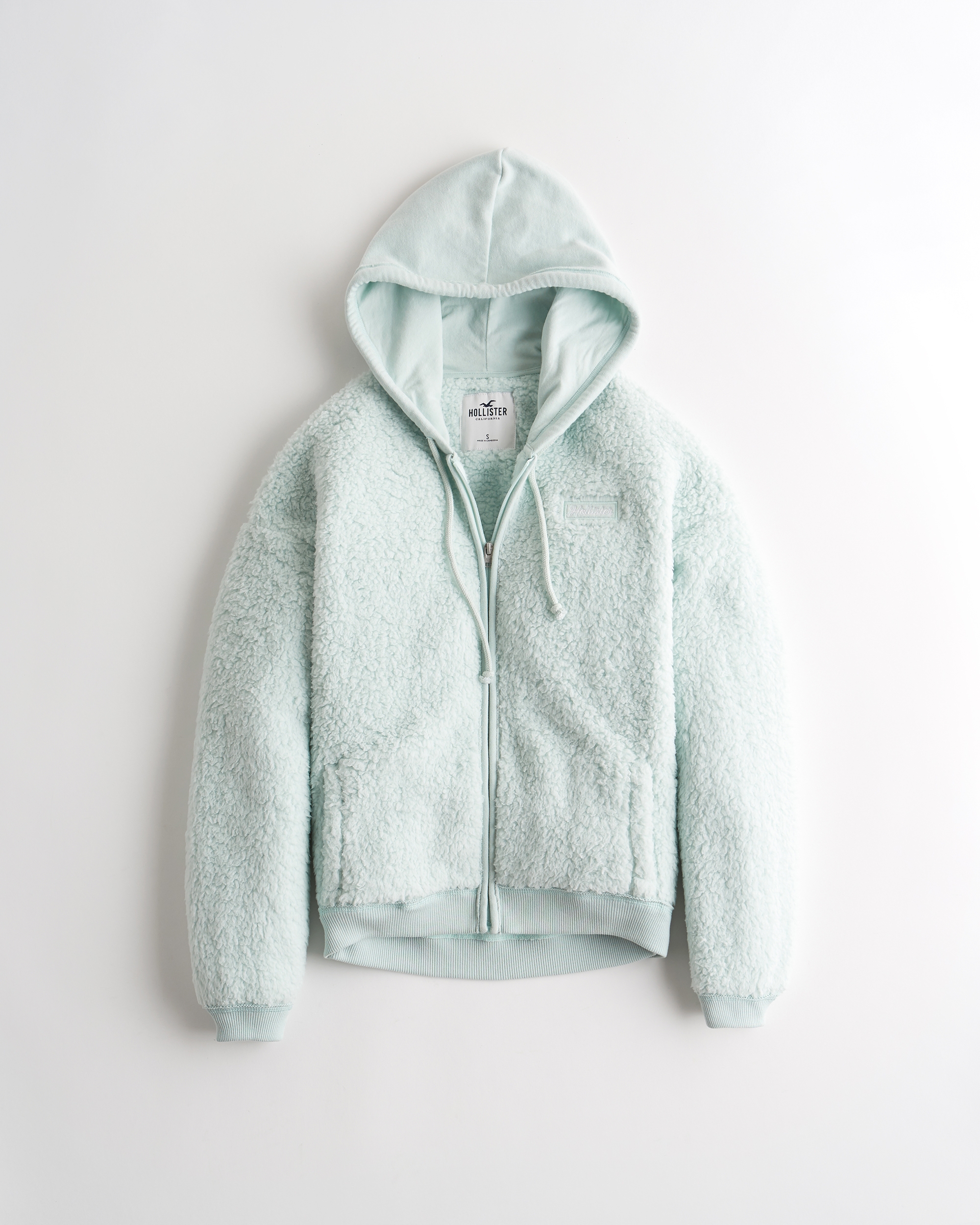 sherpa hoodie zip