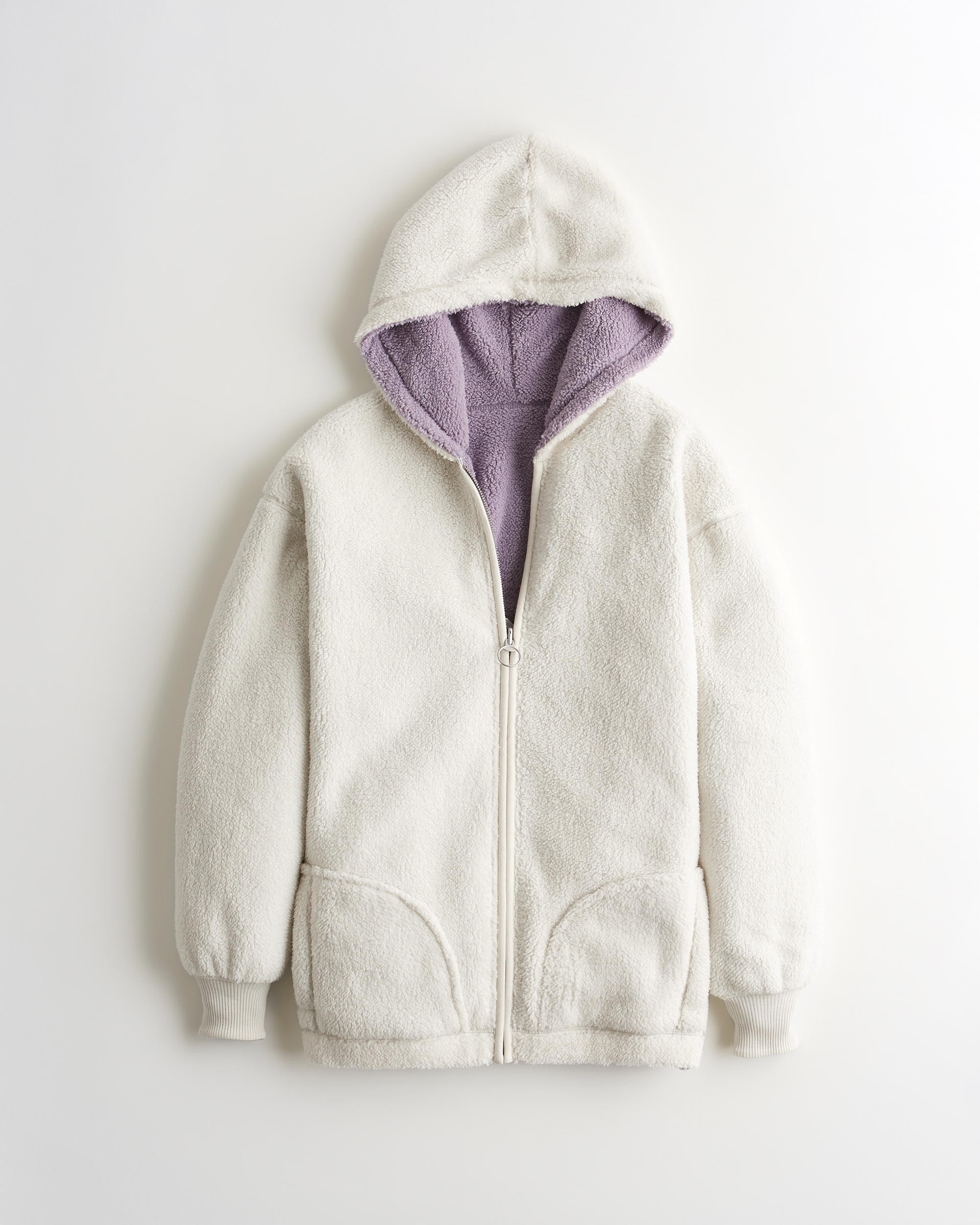 hollister sherpa sweatshirt