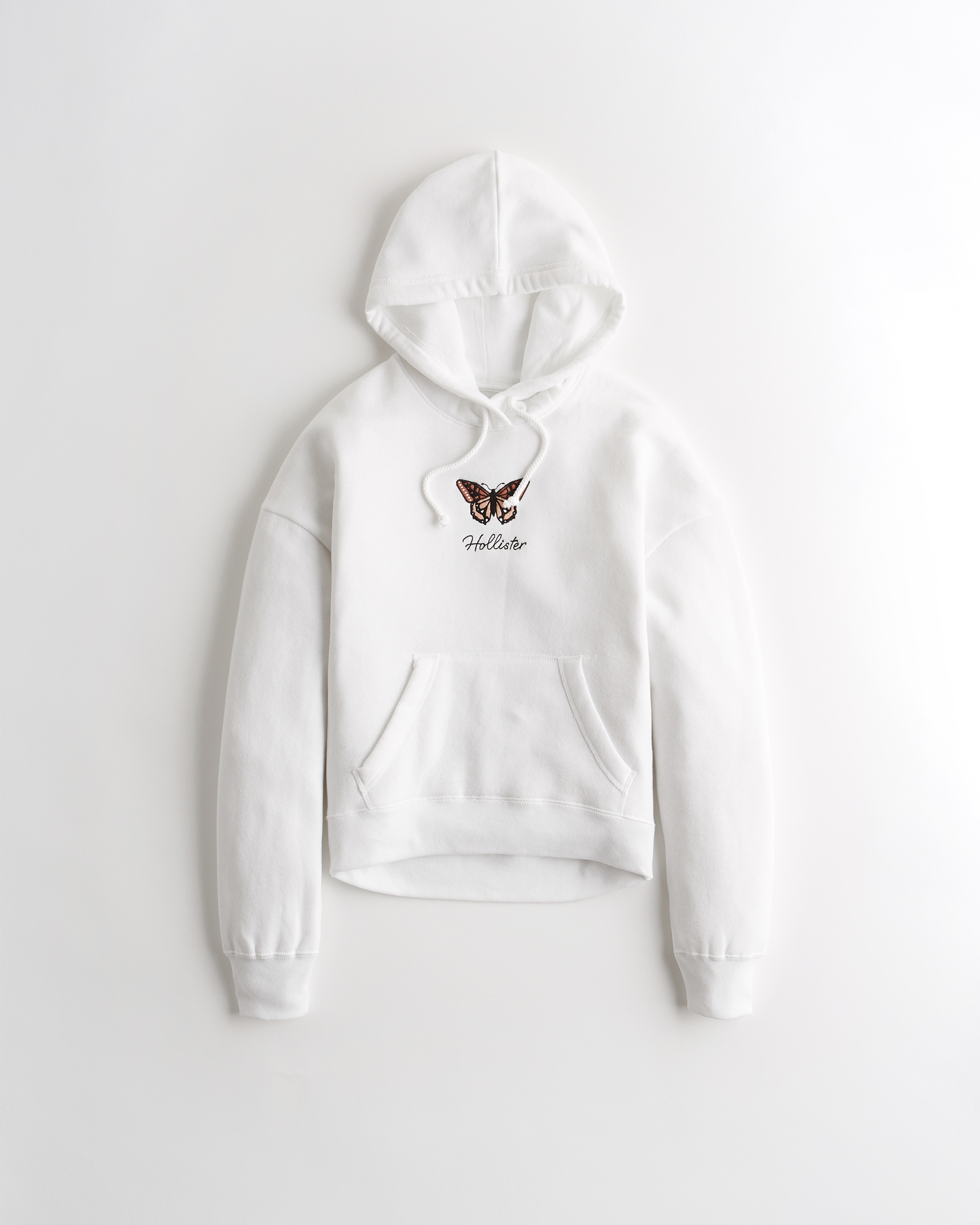 butterfly embroidered hoodie