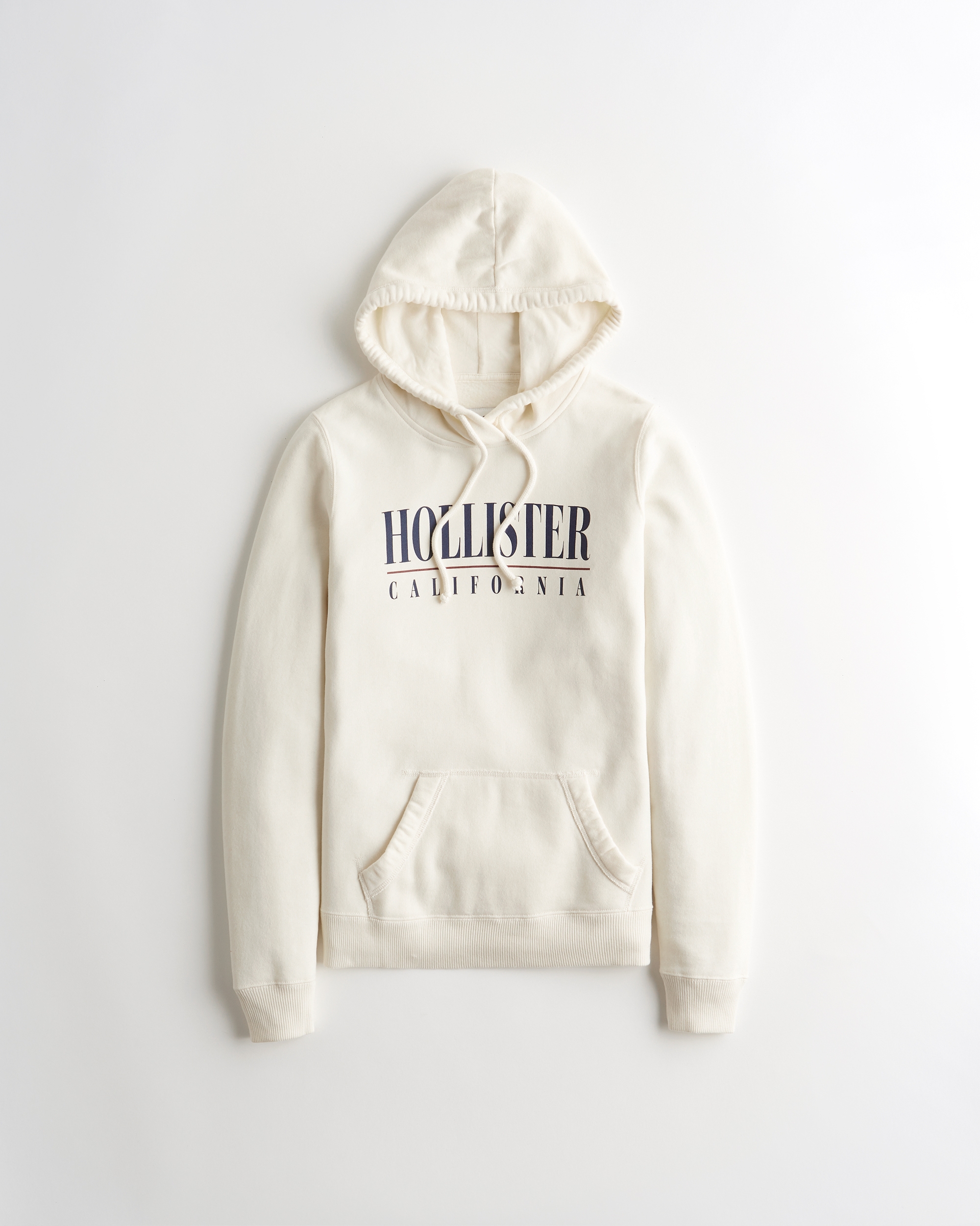 hollister printed logo hoodie