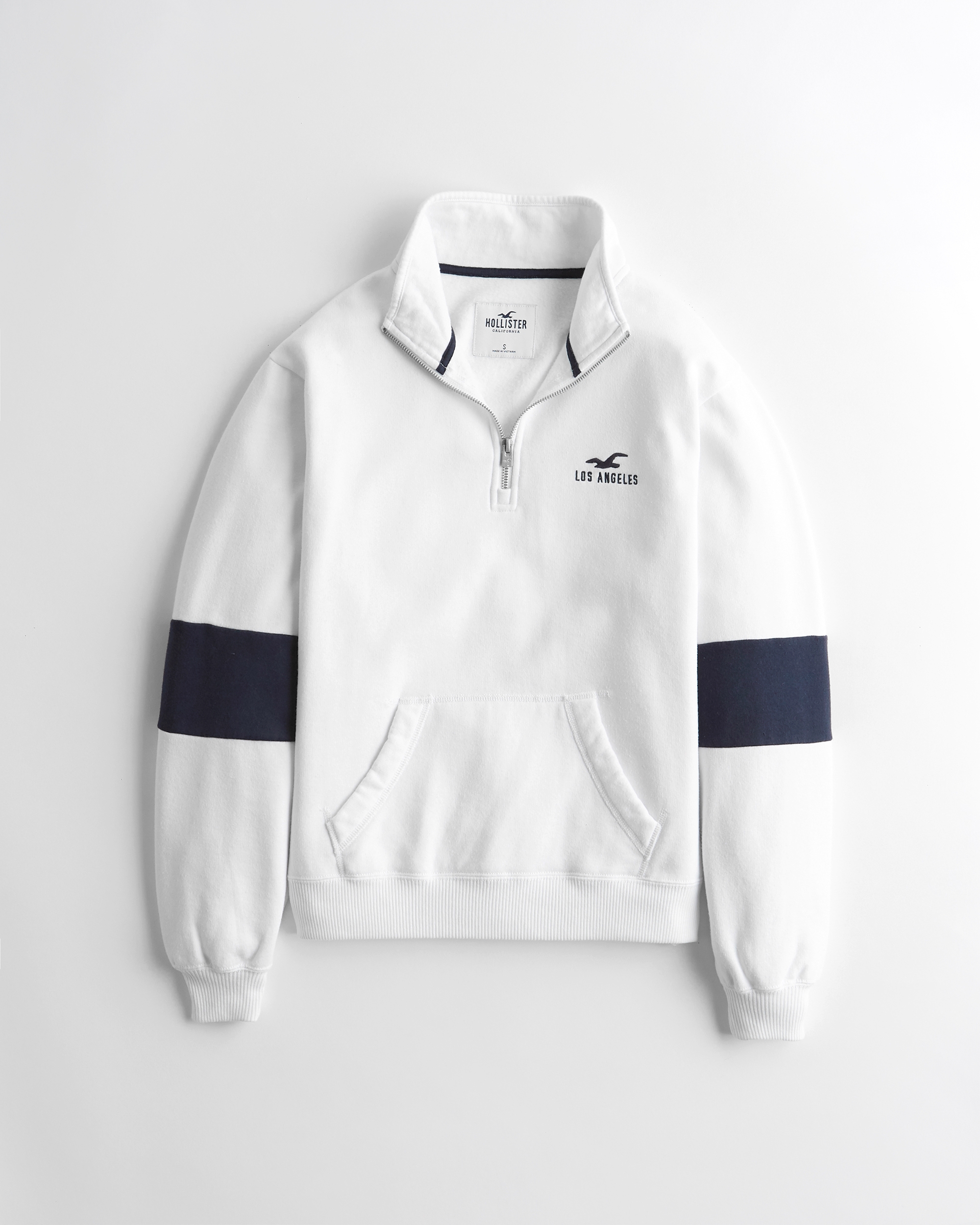 hollister half zip sweatshirt