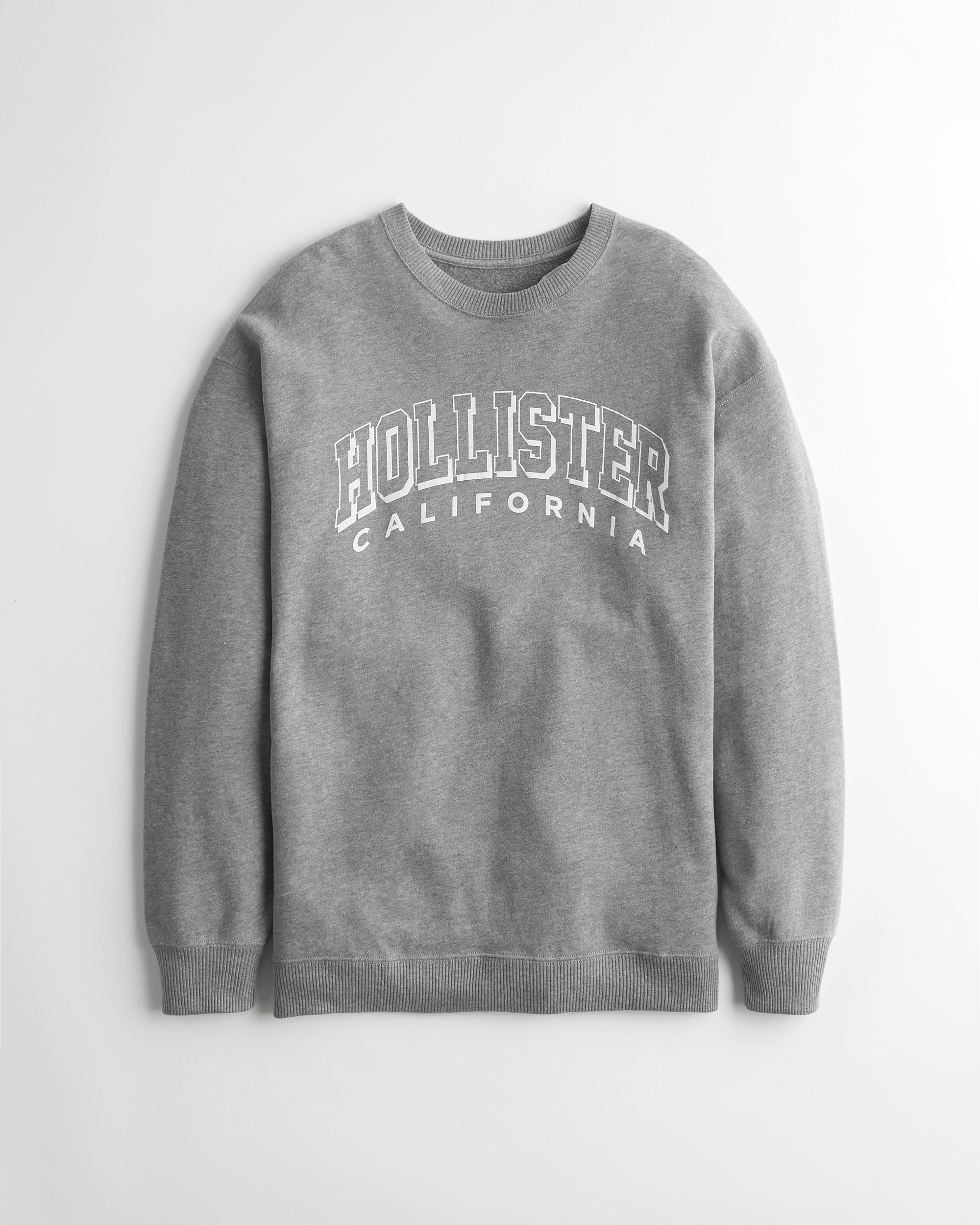 hollister logo graphic crewneck sweatshirt