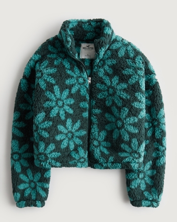 Women s Sherpa Full Zip Sweatshirt Women s Clearance HollisterCo