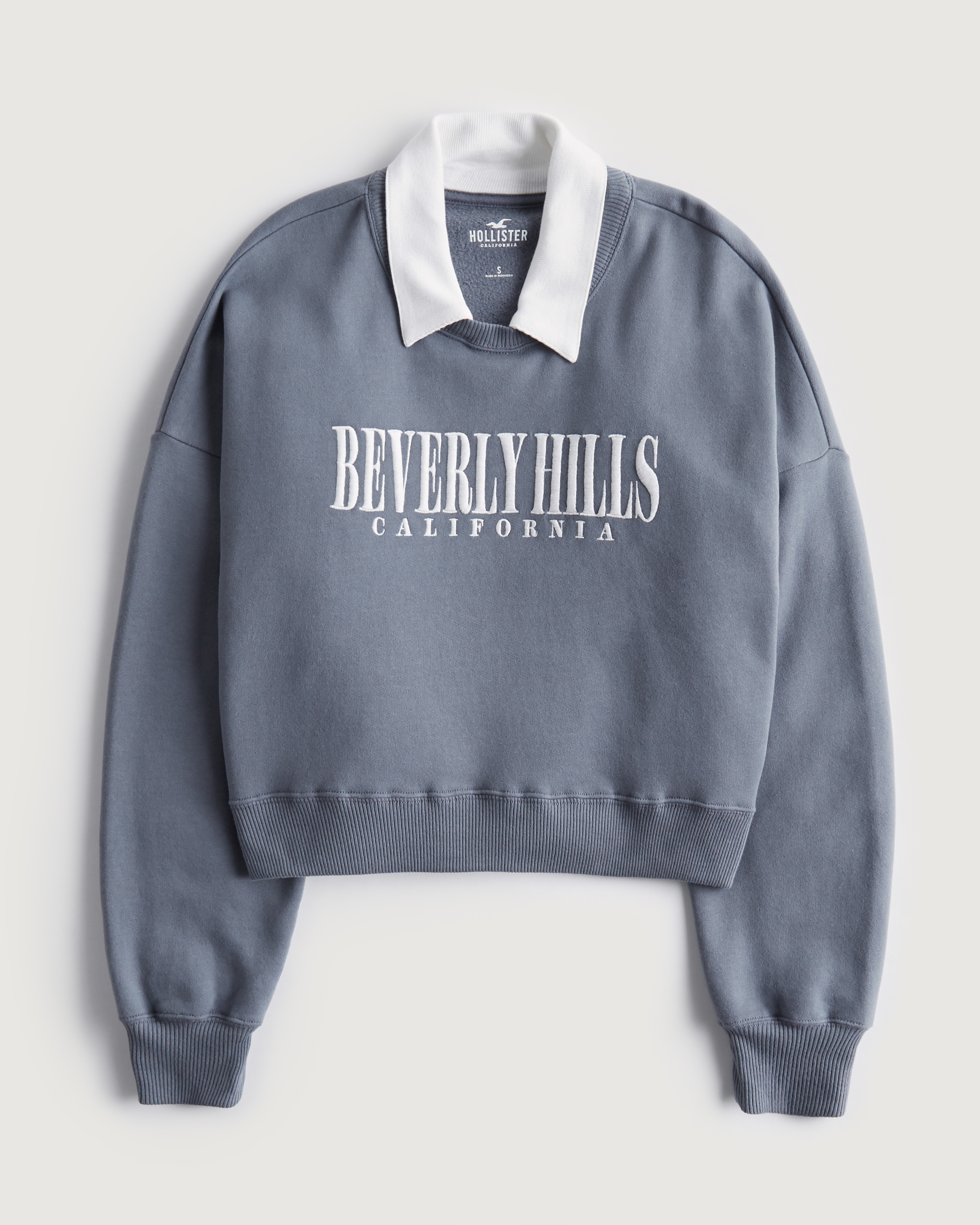 Hollister Crop Polo Sweatshirt | Bramalea City Centre