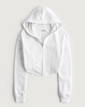 Women s Seamed Zip Up Hoodie Women s Sale HollisterCo