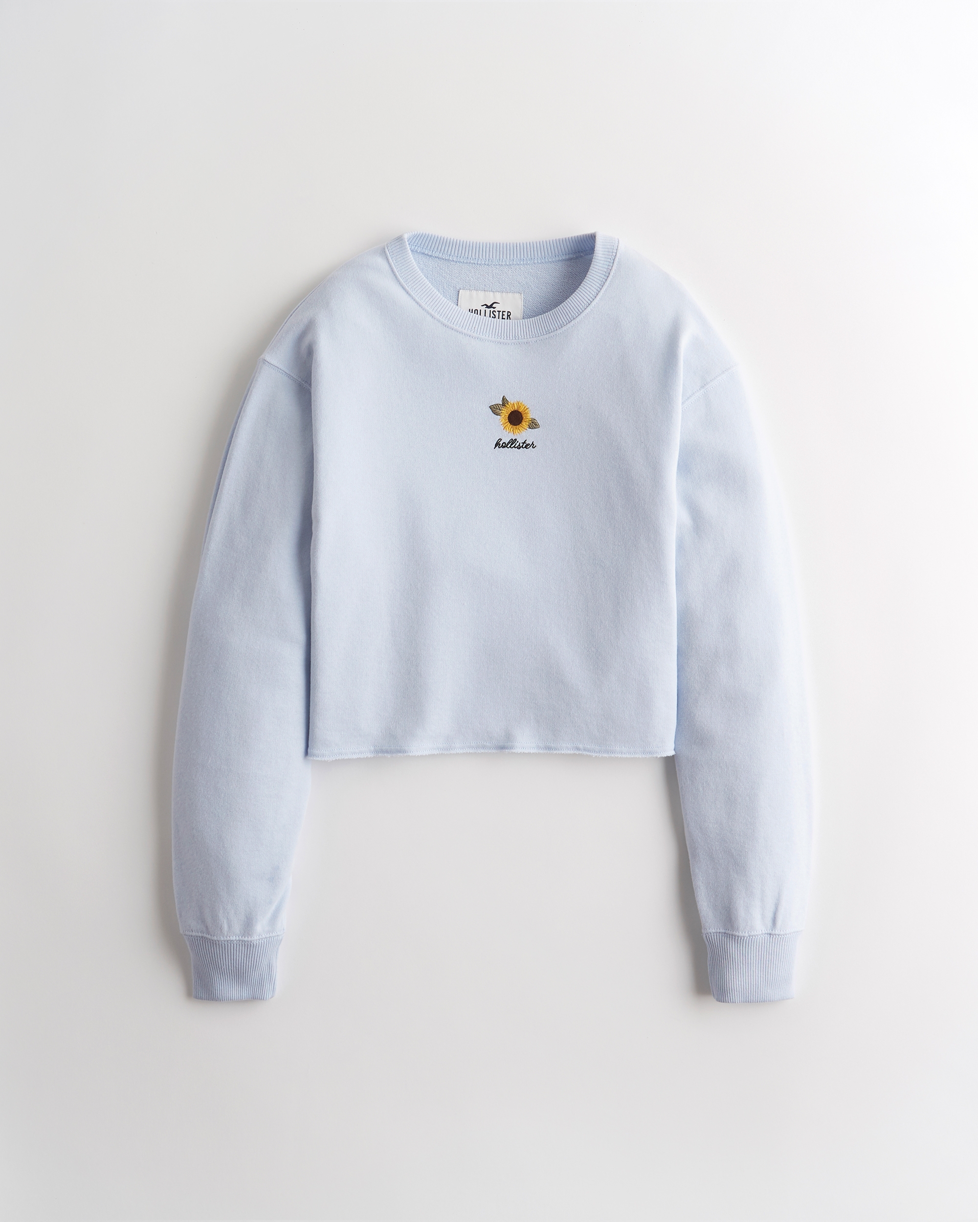 hollister cropped sweatshirt