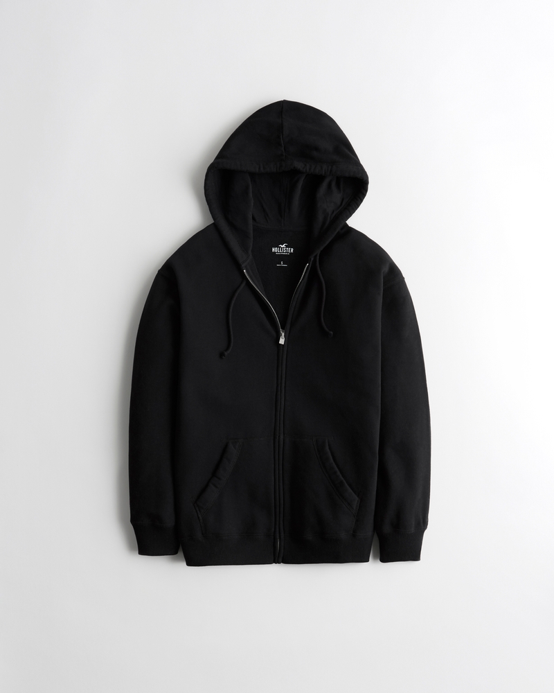 Women's Oversized Full-Zip Hoodie | Women's Clearance | HollisterCo.com