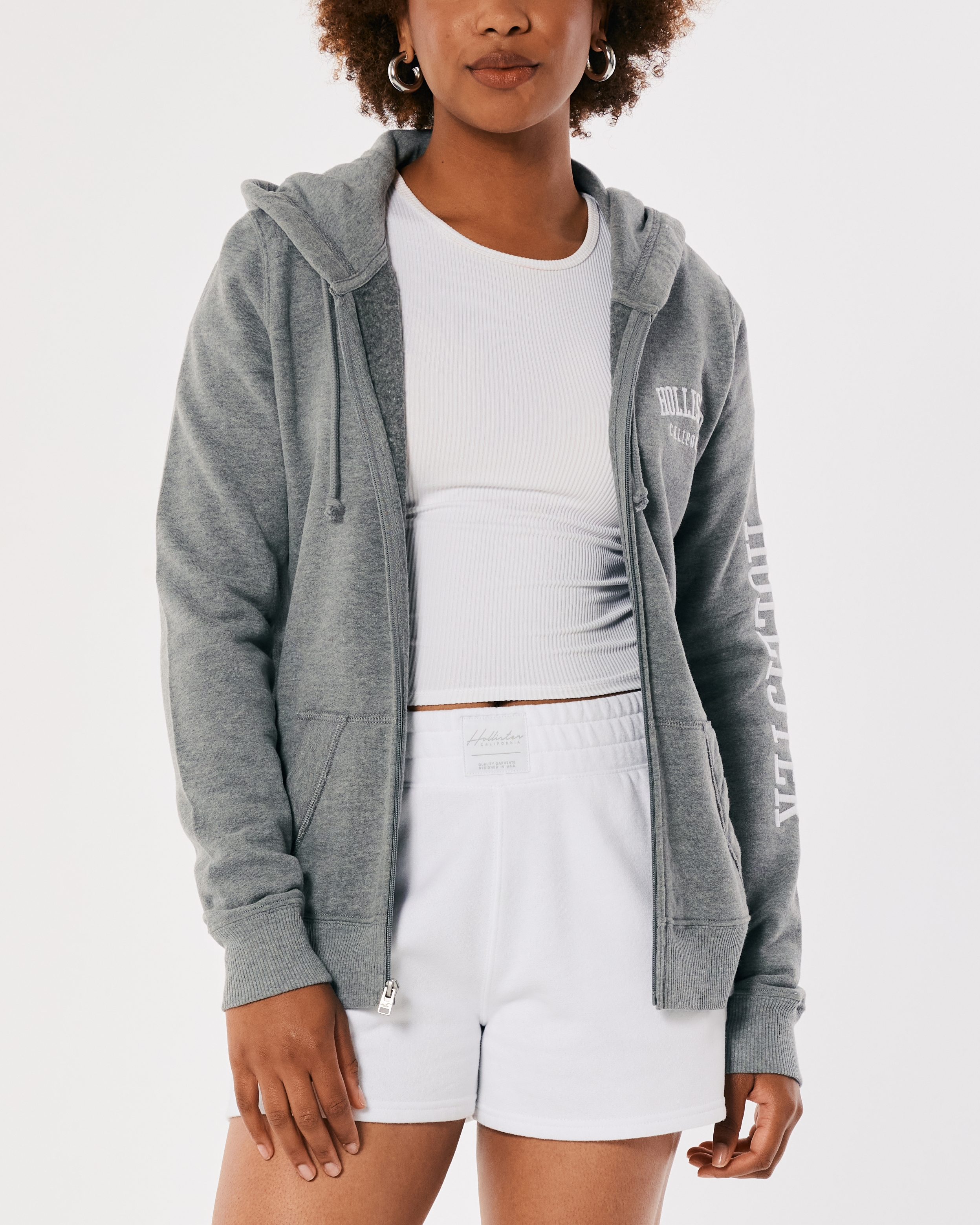 Hollister full best sale zip hoodie